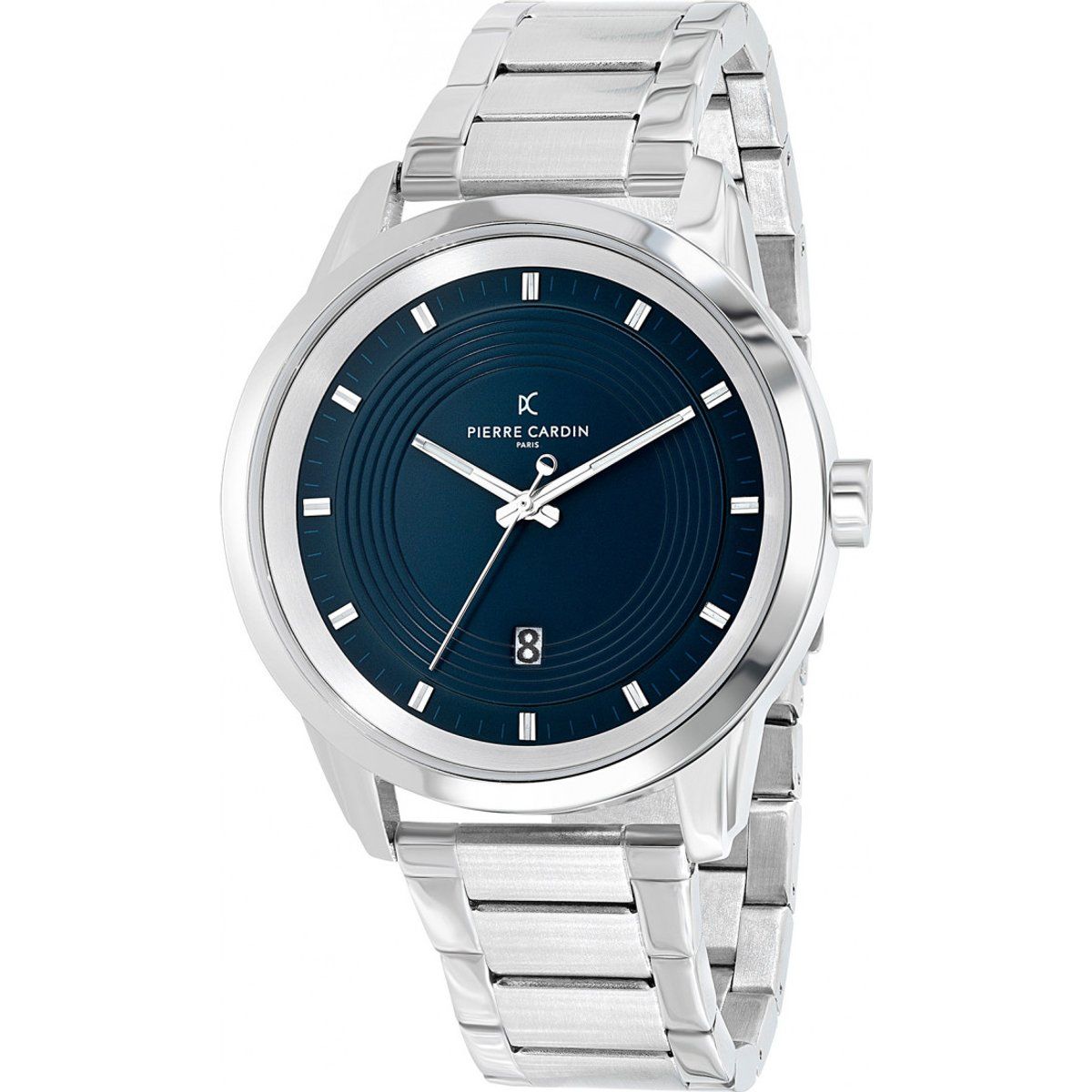 Herrenuhr Silberfarbenes blaues Zifferblatt