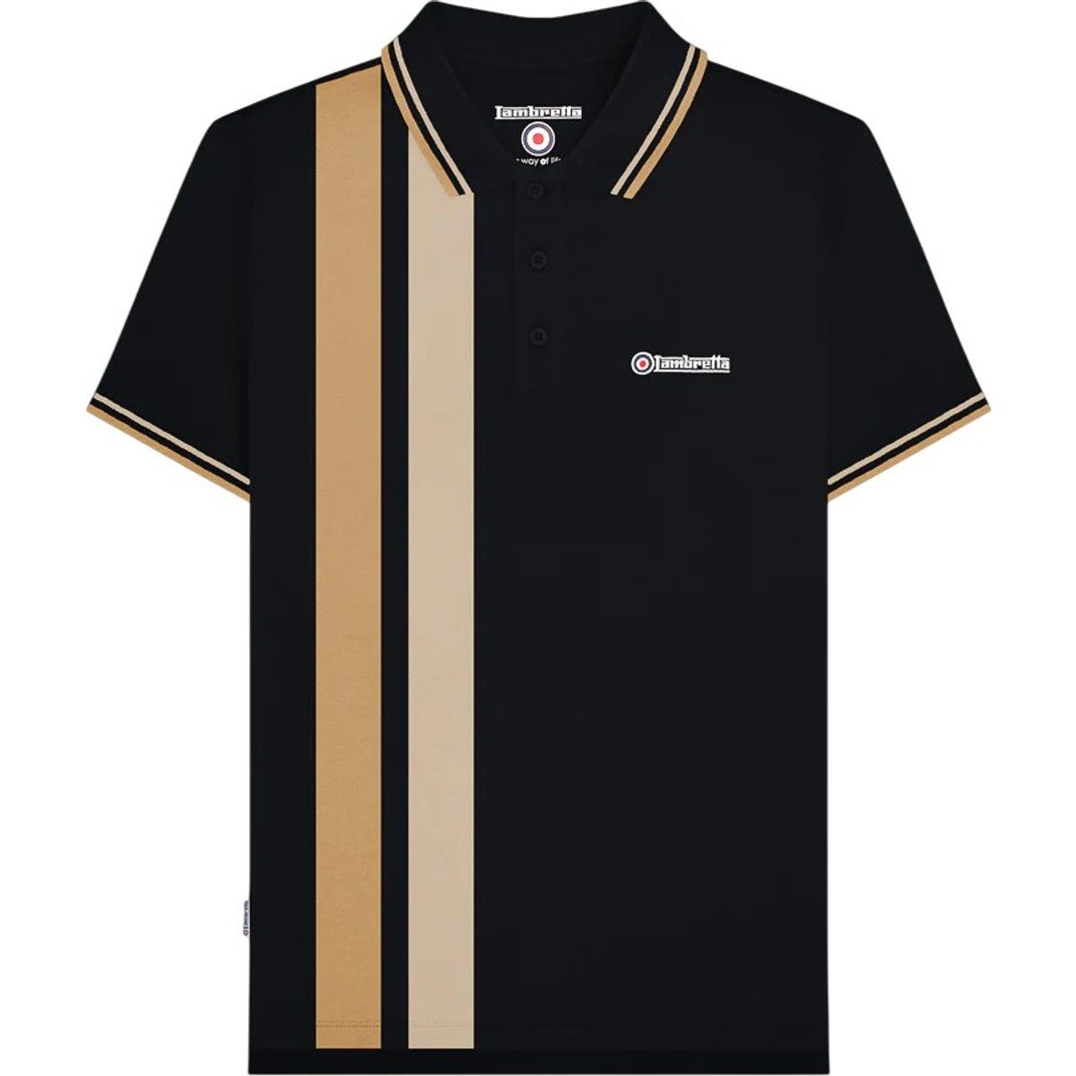 Herren Poloshirt mit Streifen