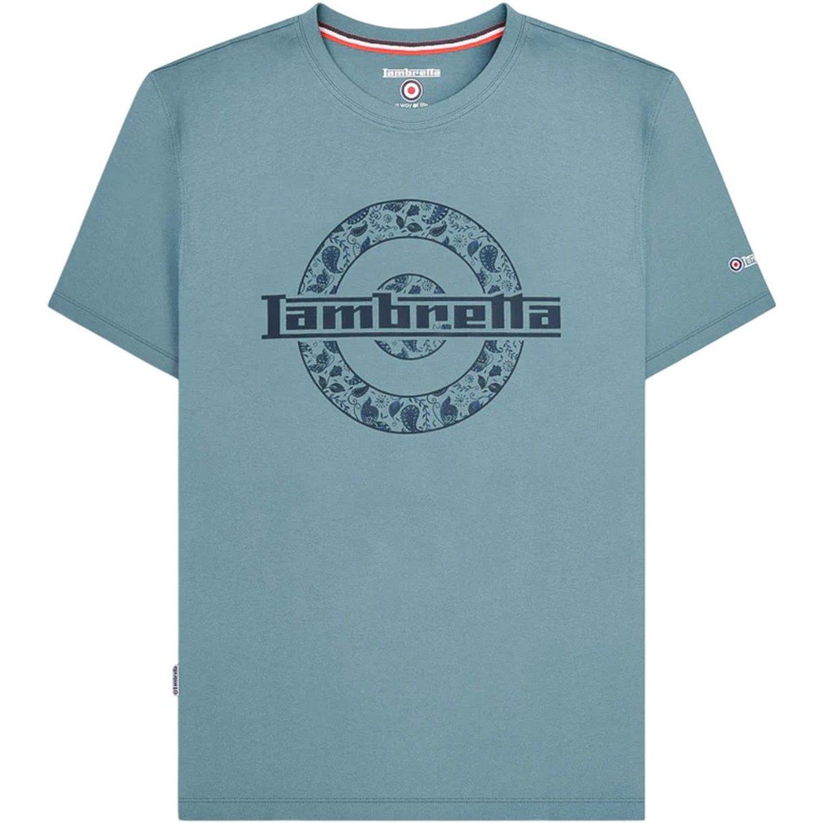 Herren Paisley Zielscheibe Grafik T-Shirt