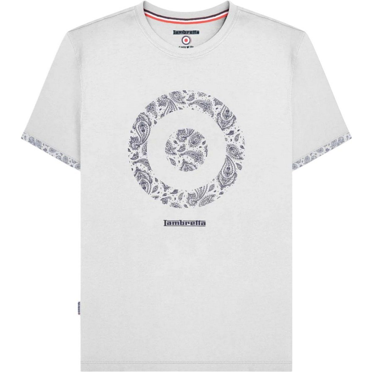T-Shirt mit Paisley-Zielscheiben-Grafik