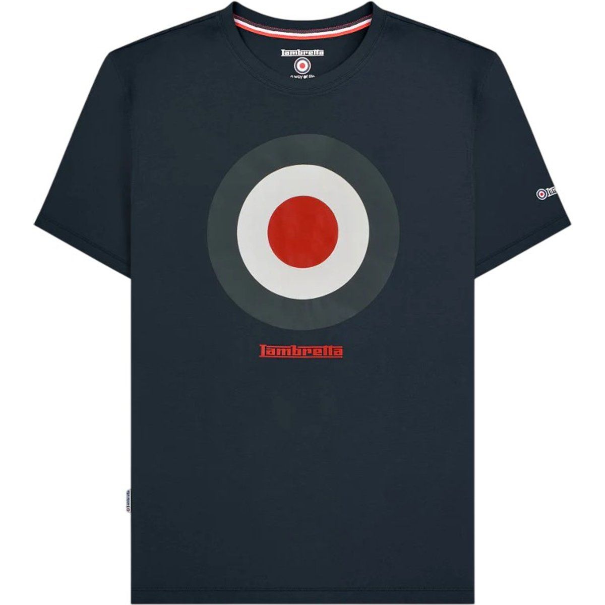 Herren Baumwoll T-Shirt mit Zielscheiben-Print