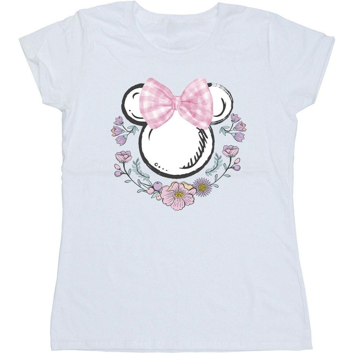 Disney - T-Shirt Schleife für Damen (Weiß)