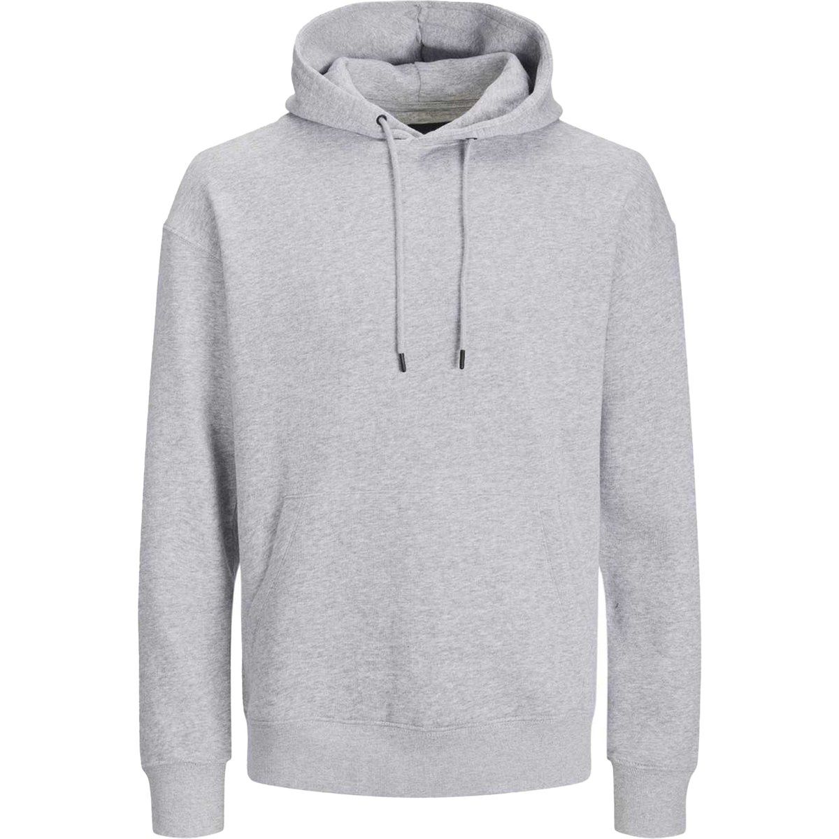 Klassischer melierter grauer Kapuzenpullover