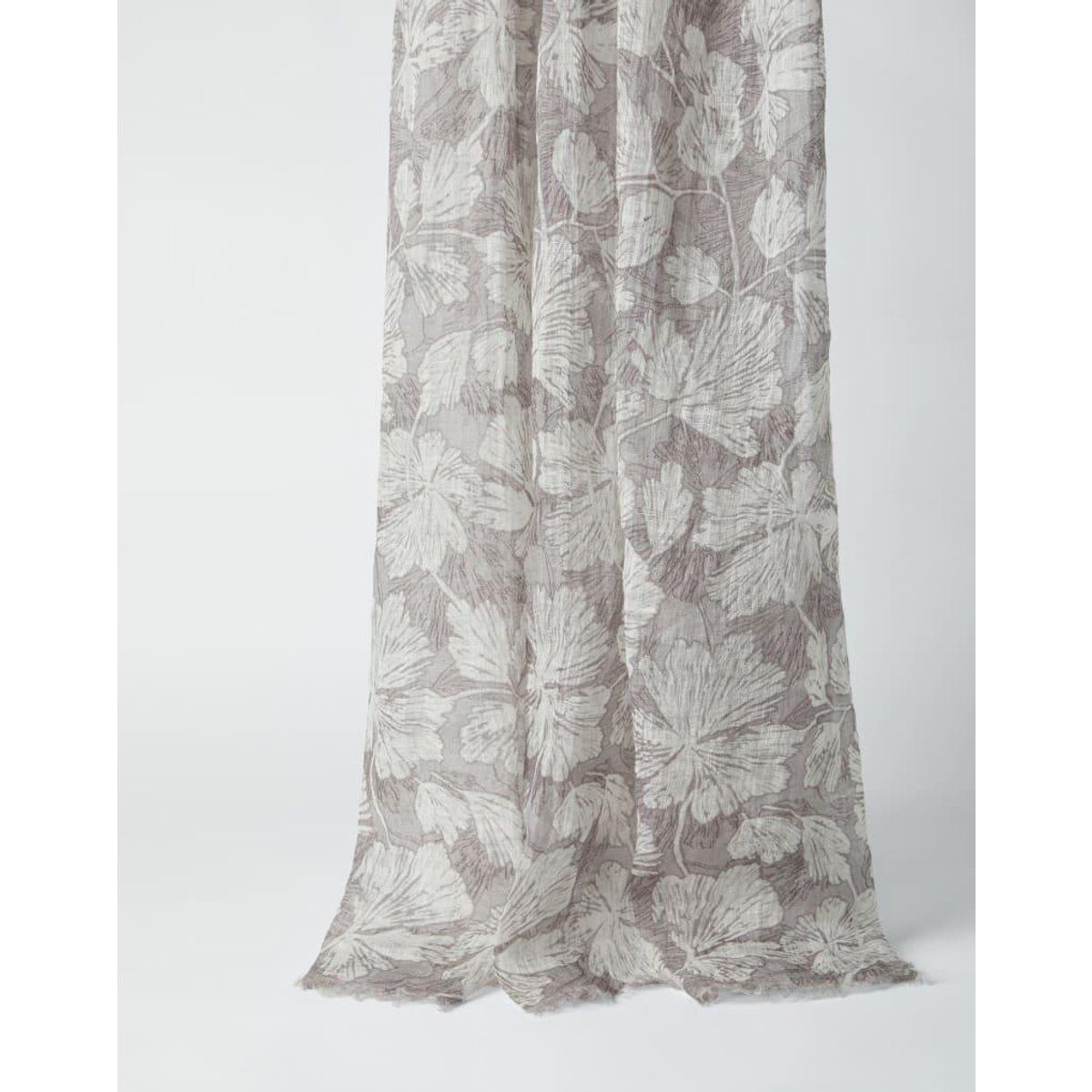 Brunello Cucinelli Damen Seidenschal mit botanischem Druck