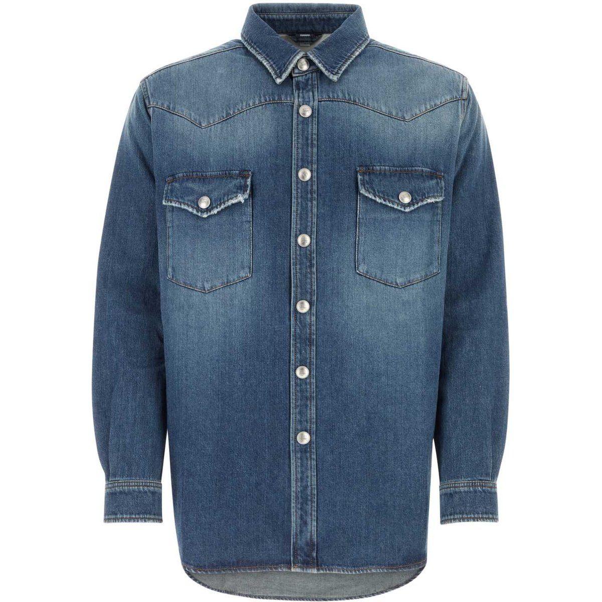 Klassisches Western Denim Hemd