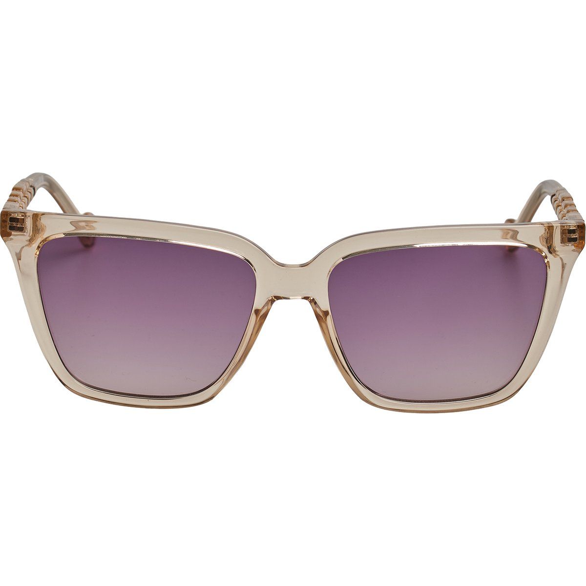 Rechteckige Sonnenbrille mit Acetatrahmen