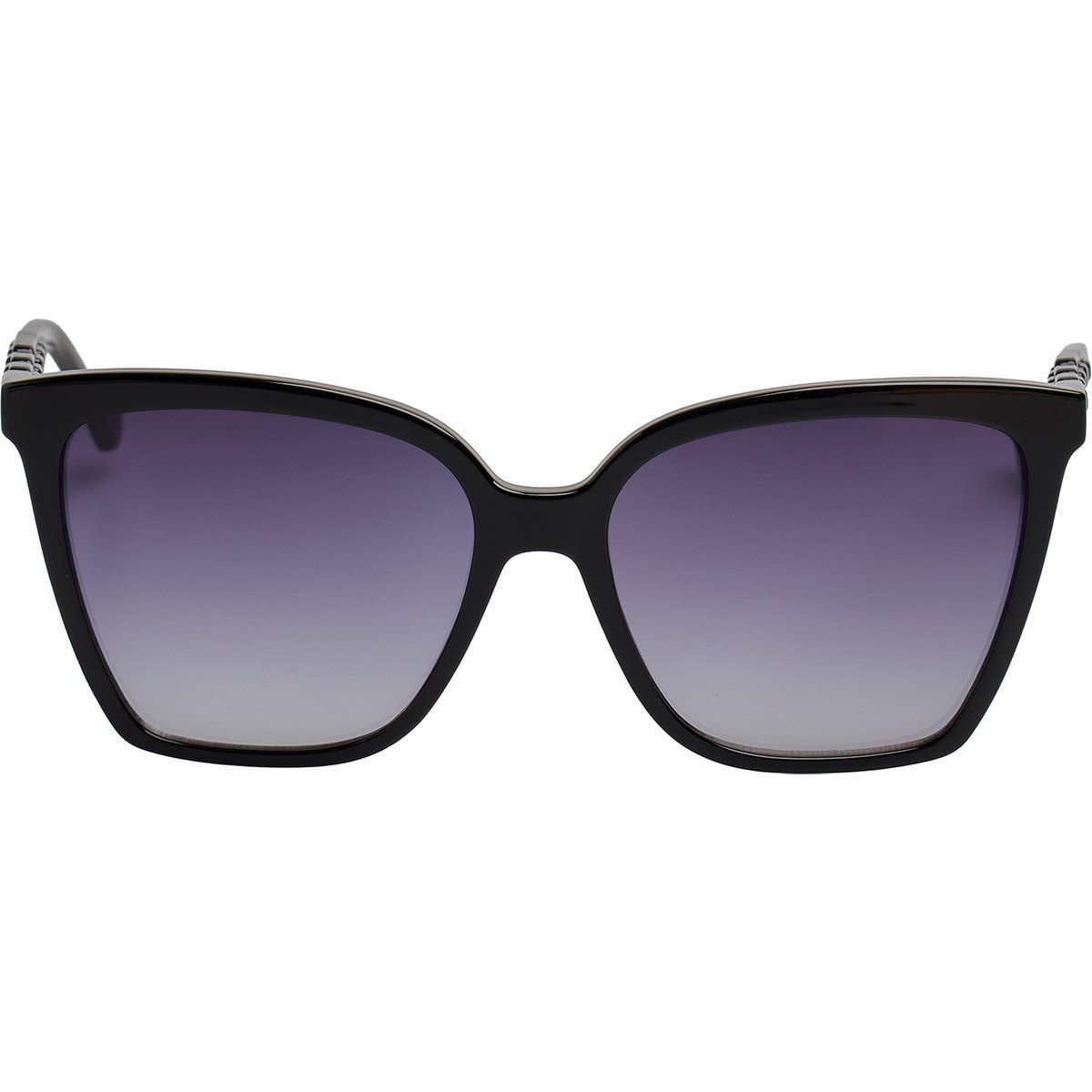 Rechteckige Sonnenbrille mit Kunststoffrahmen