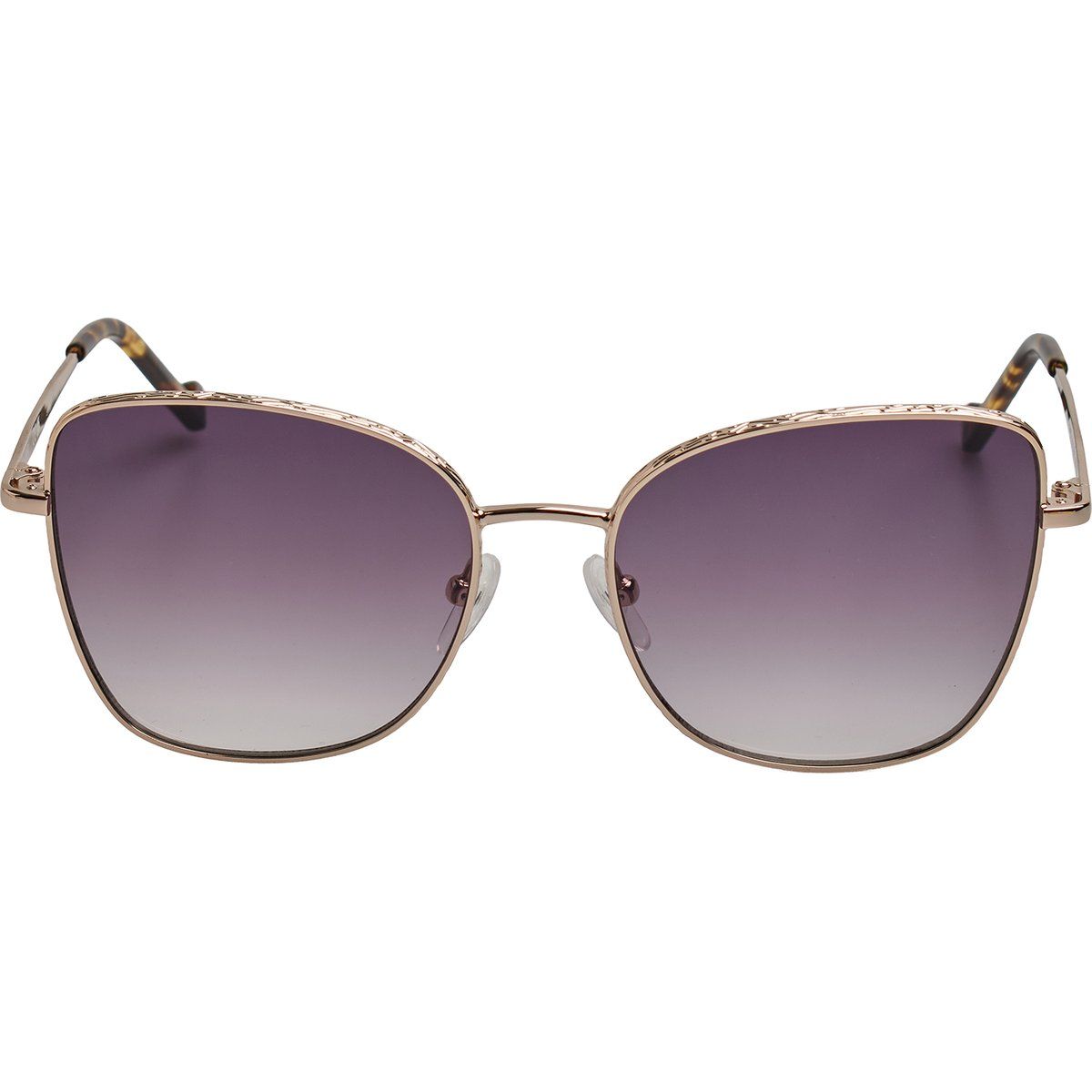 Elegante quadratische Sonnenbrille mit Metallrahmen