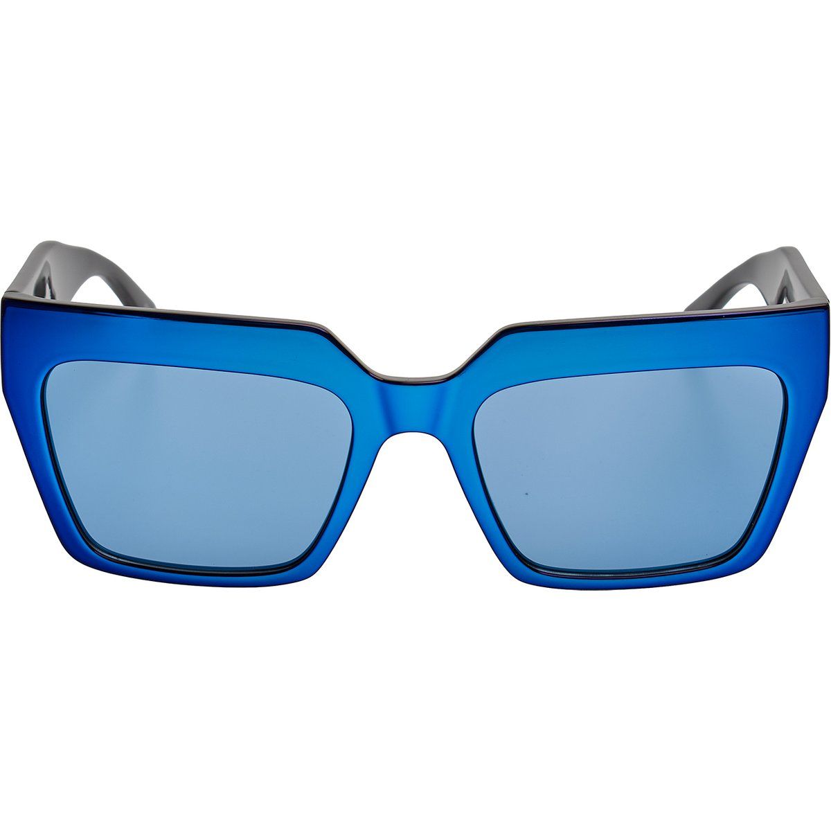 Breite geometrische Sonnenbrille