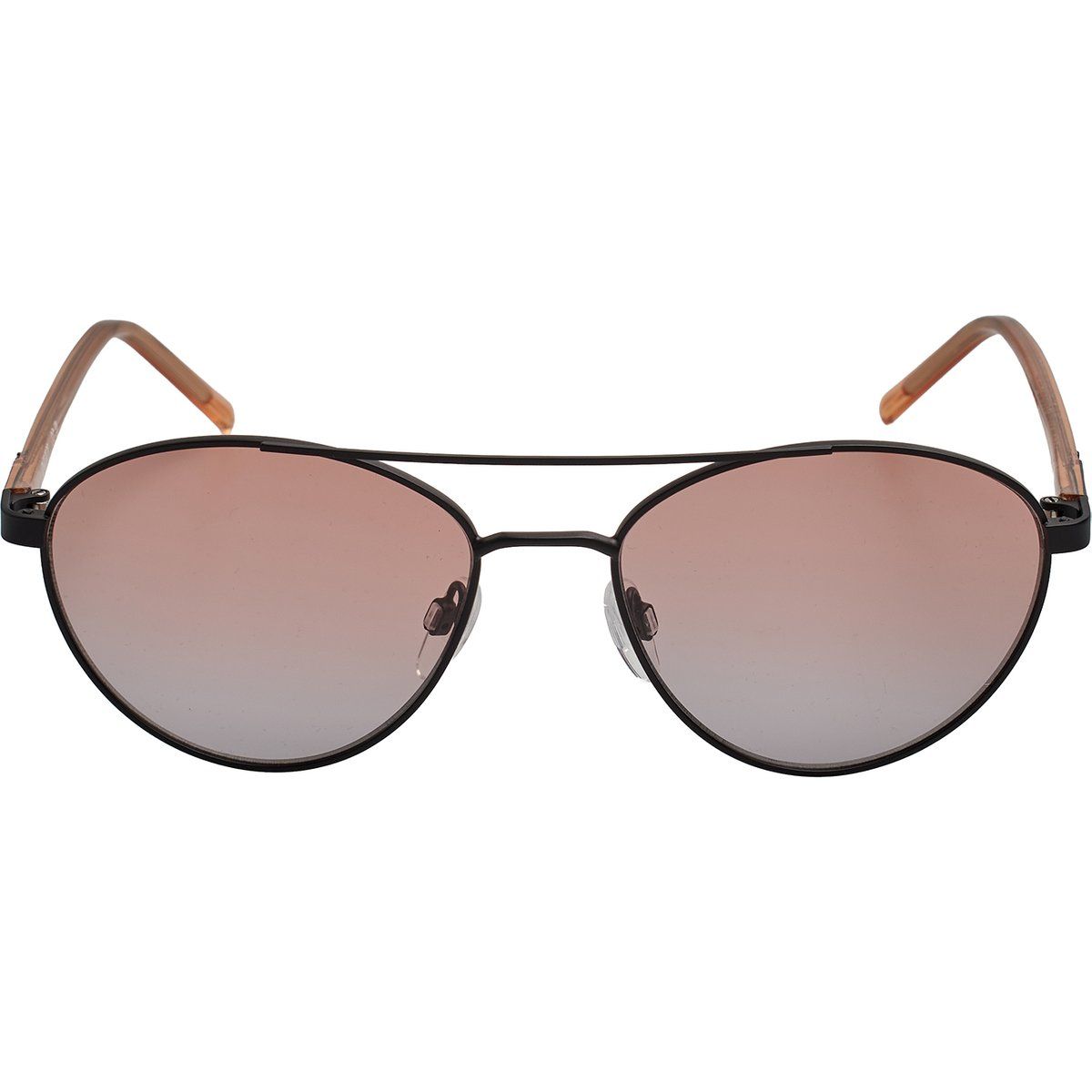 Piloten-Sonnenbrille aus Metall mit Rosé-Gläsern
