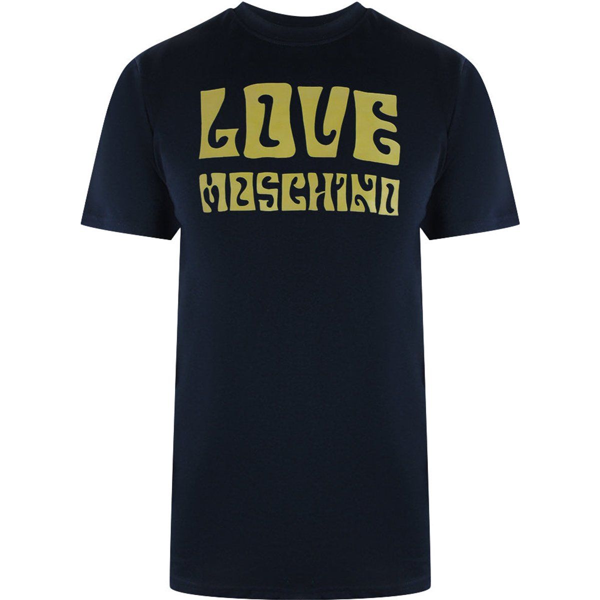 Marineblaues T-Shirt mit Grafiklogo