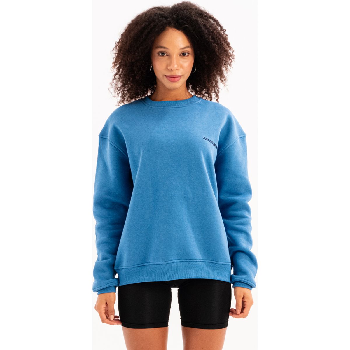 Minimalistisches Sweatshirt mit Fleecefutter