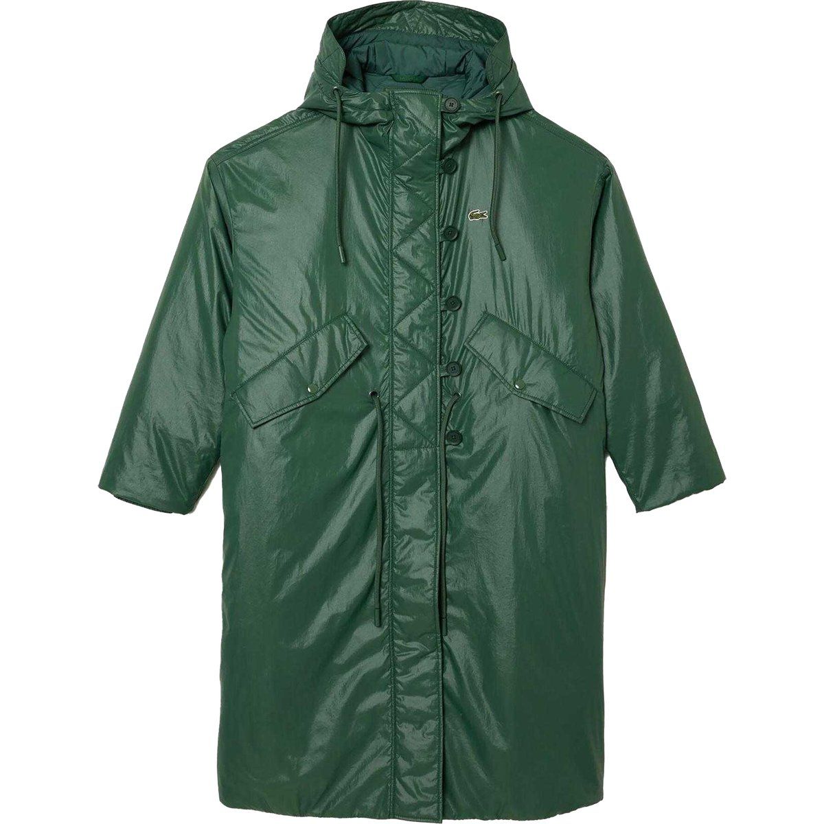 Übergroßer Regenmantel mit Kapuze und Taschen
