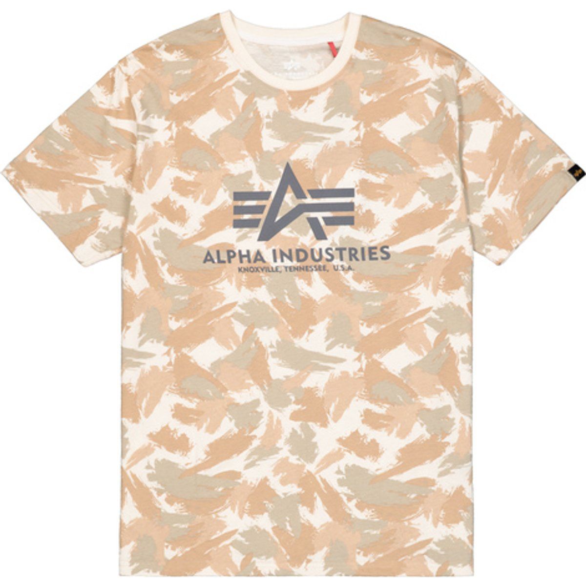 T-Shirt mit Camouflage-Print und Rundhalsausschnitt
