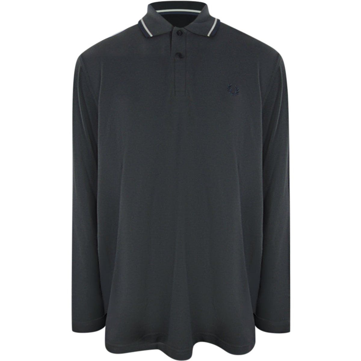 Langarm Poloshirt mit Zierstreifen