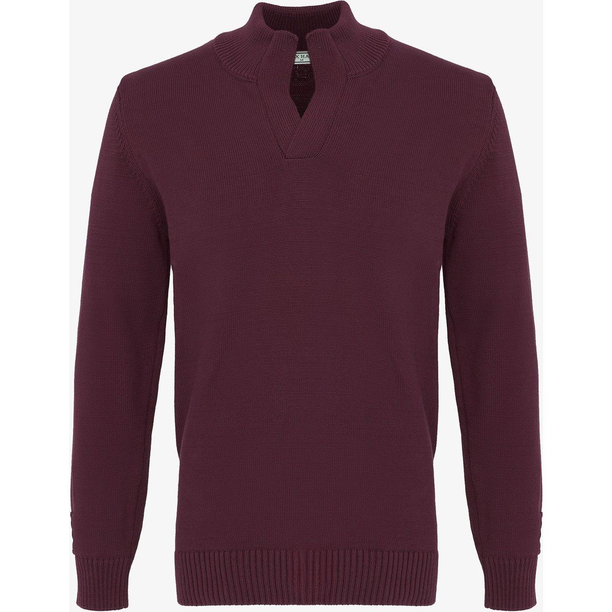 Klassischer Strickpullover mit Stehkragen