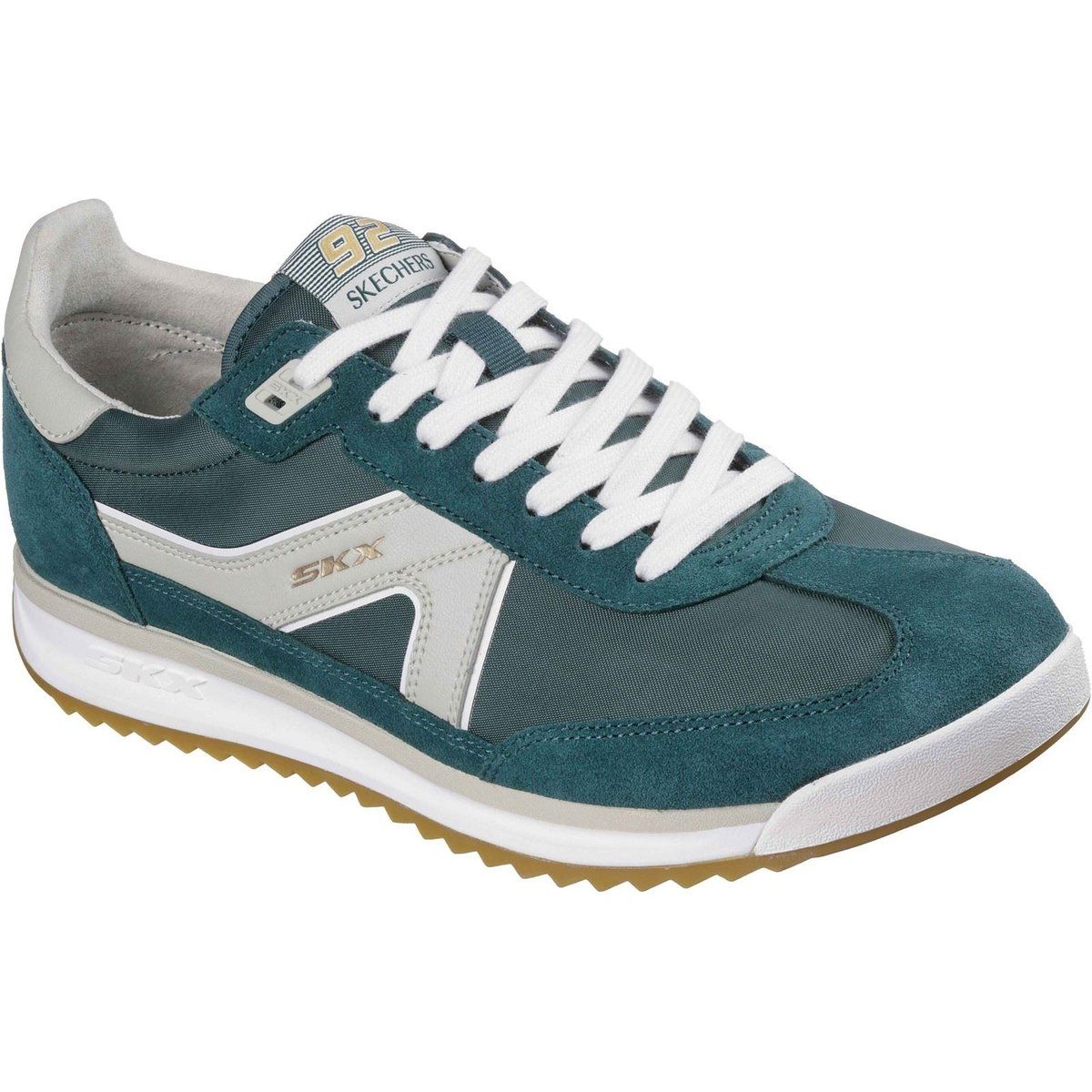 Skechers SKX 92 Spective Leder Herren Sneakers Grün/Weiß