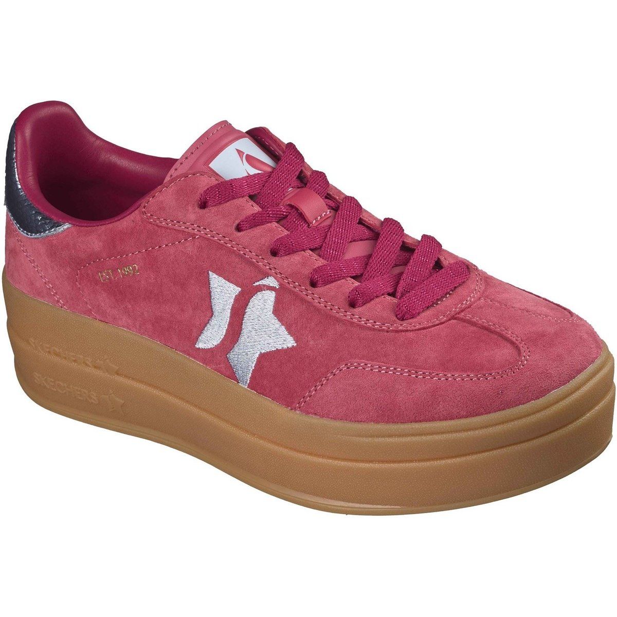 Plateau-Sneaker aus Wildleder
