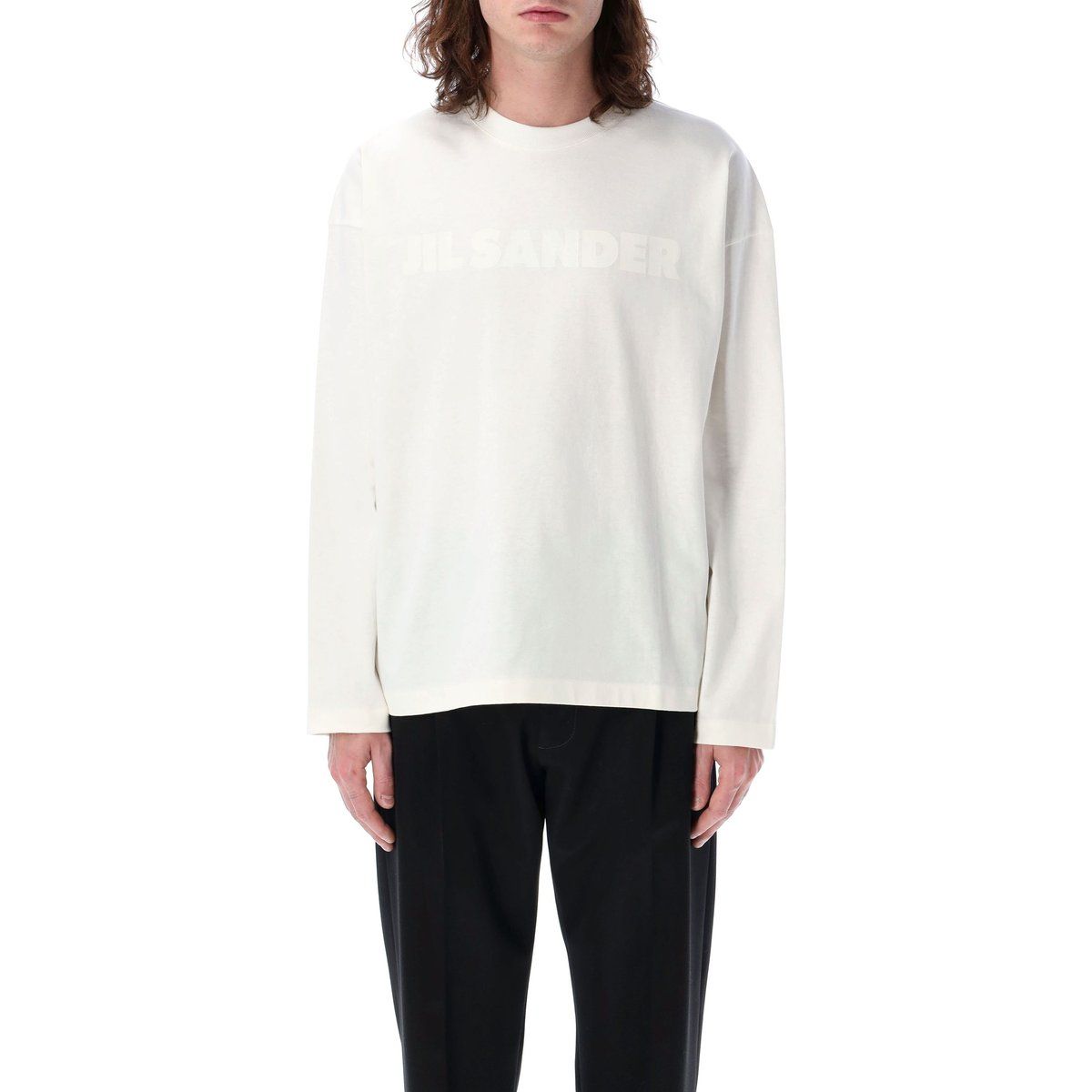 Minimalistisches Langarm Baumwoll T-Shirt