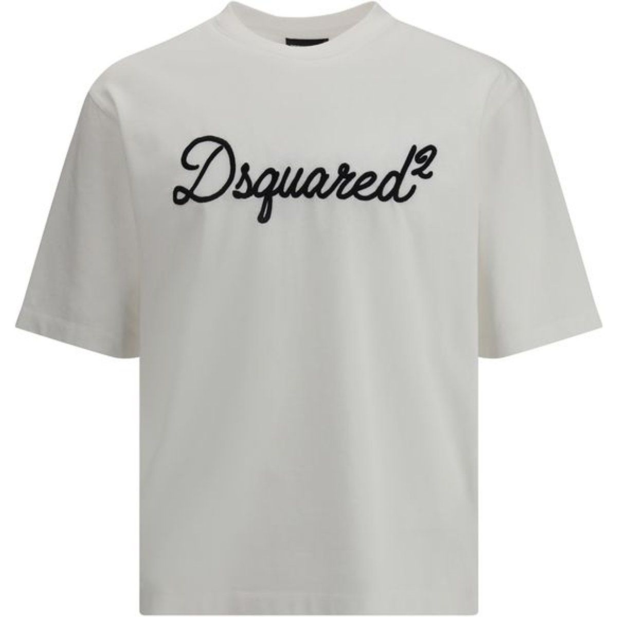 Baumwoll-T-Shirt mit Rundhalsausschnitt und Logo