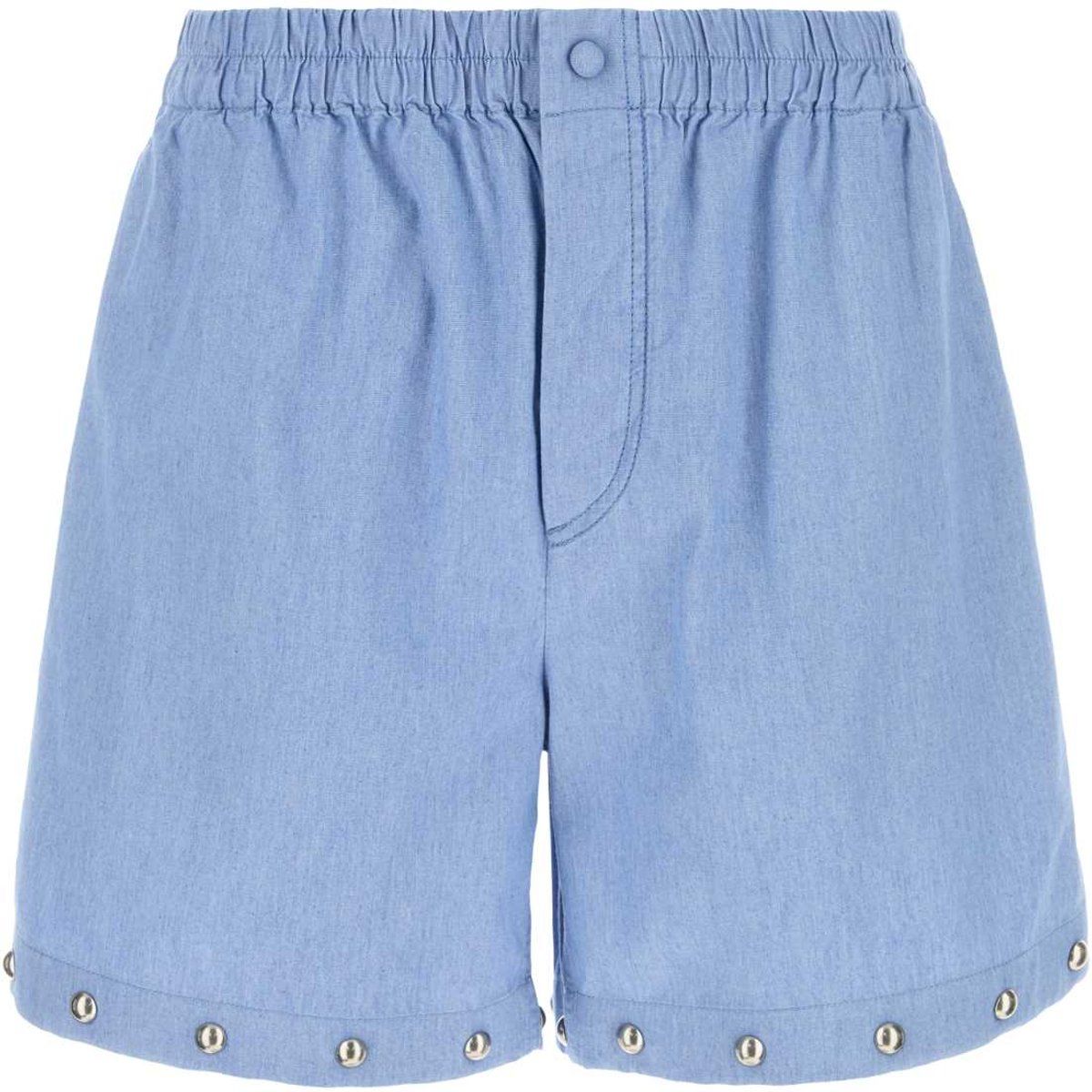 Hellblaue Denim Bermuda Shorts