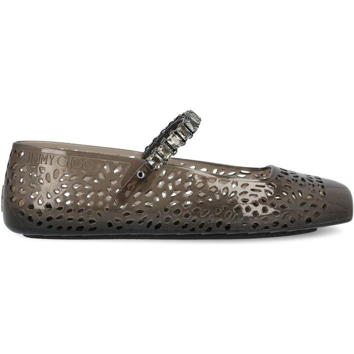 Kristallverzierte Jelly Ballerinas