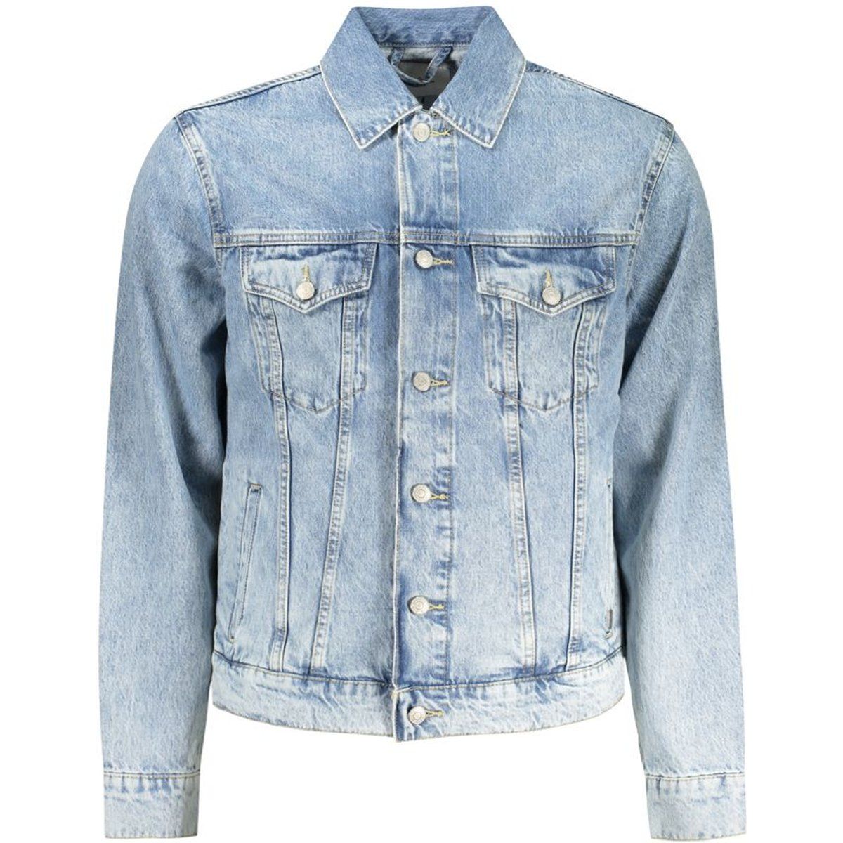 Klassische Jeansjacke mit heller Waschung