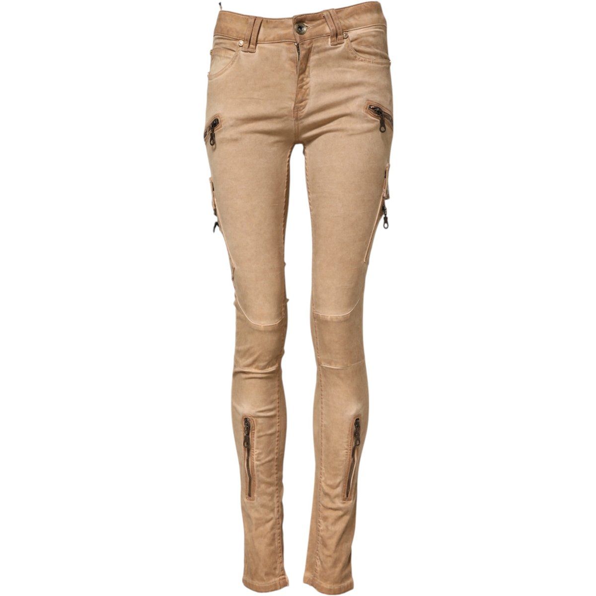 Slim Fit Reißverschluss-Hose