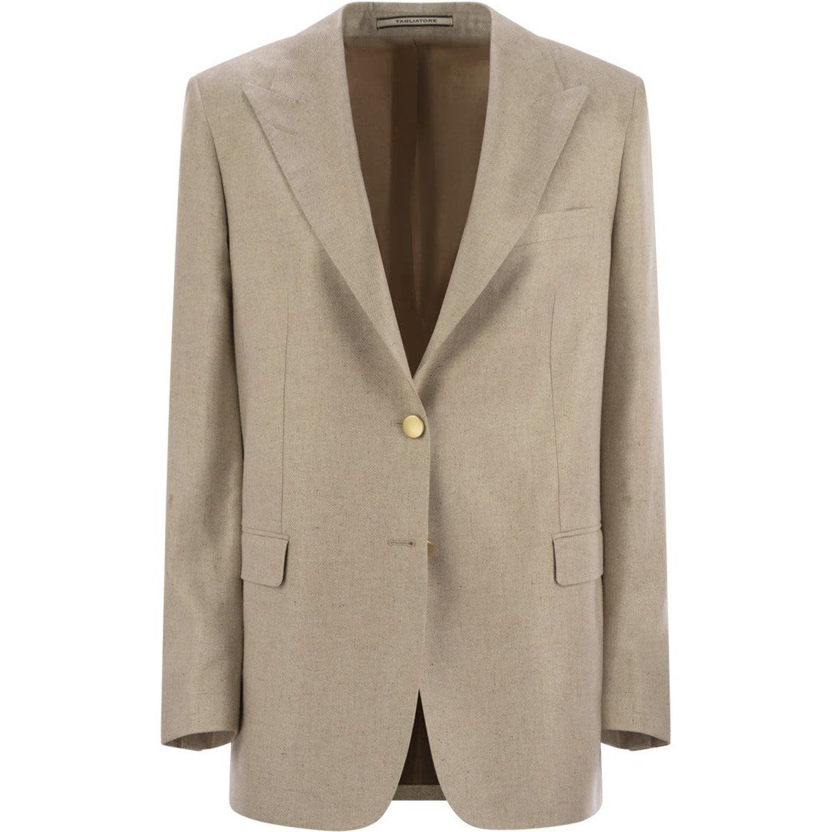 Einreihiger Seidenblazer