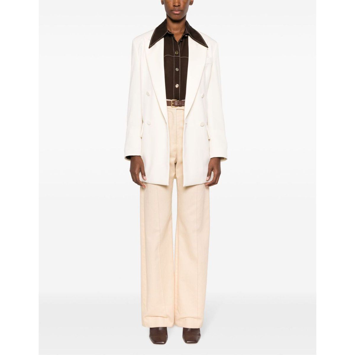 Eleganter doppelreihiger Wollblazer
