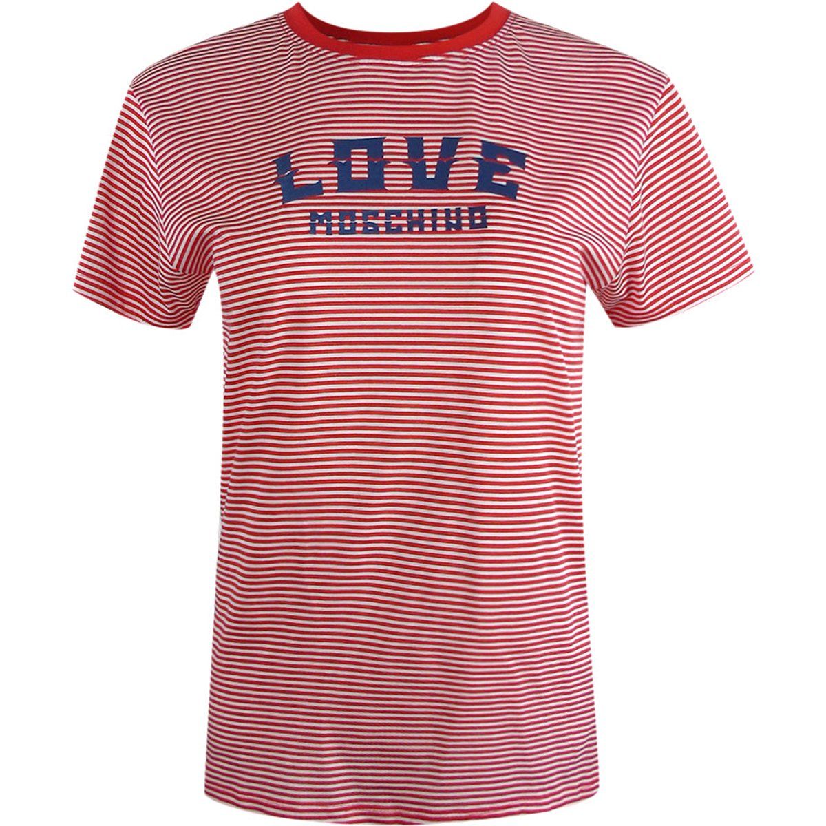 Gestreiftes Logo T-Shirt