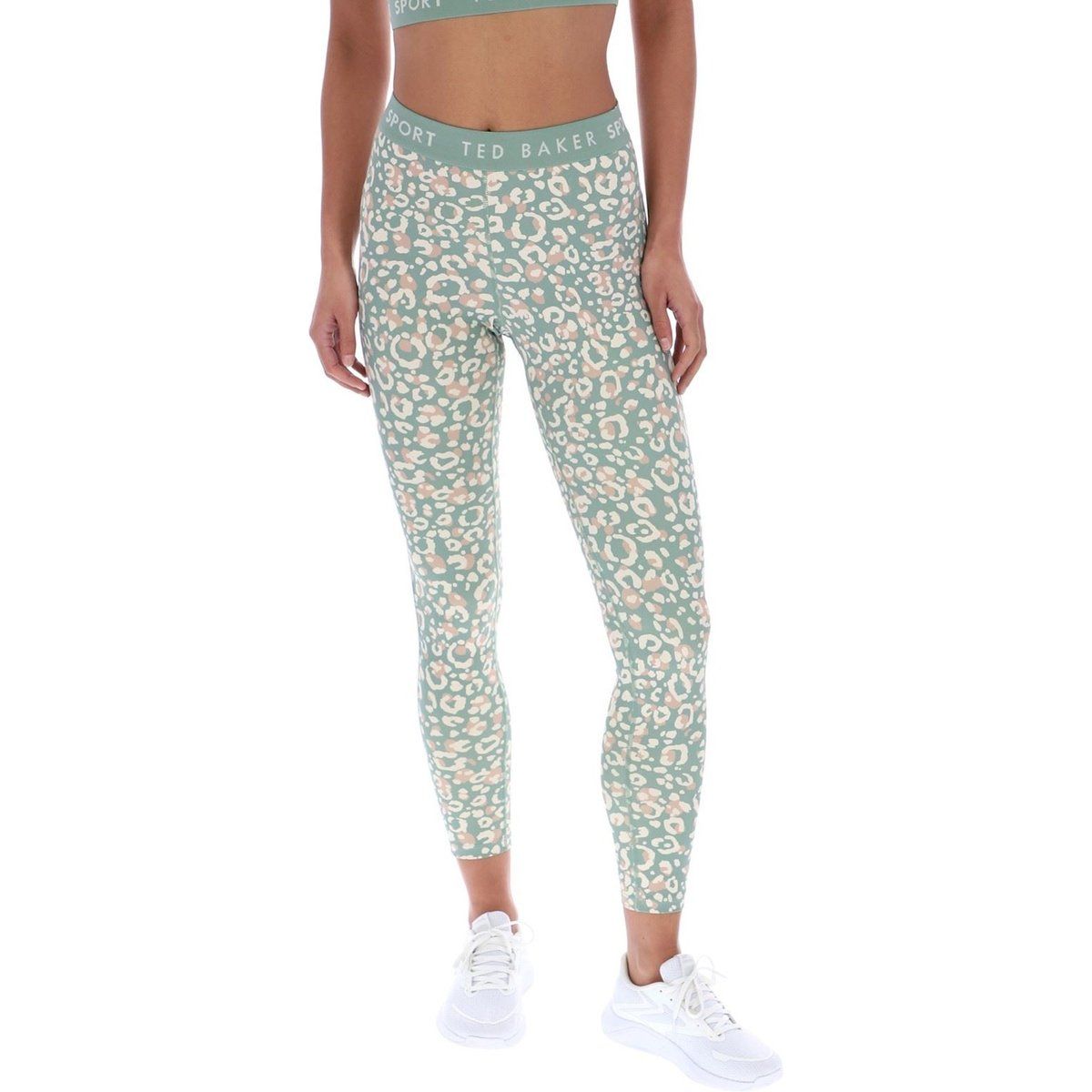 Bedruckte, hochtaillierte Sportleggings