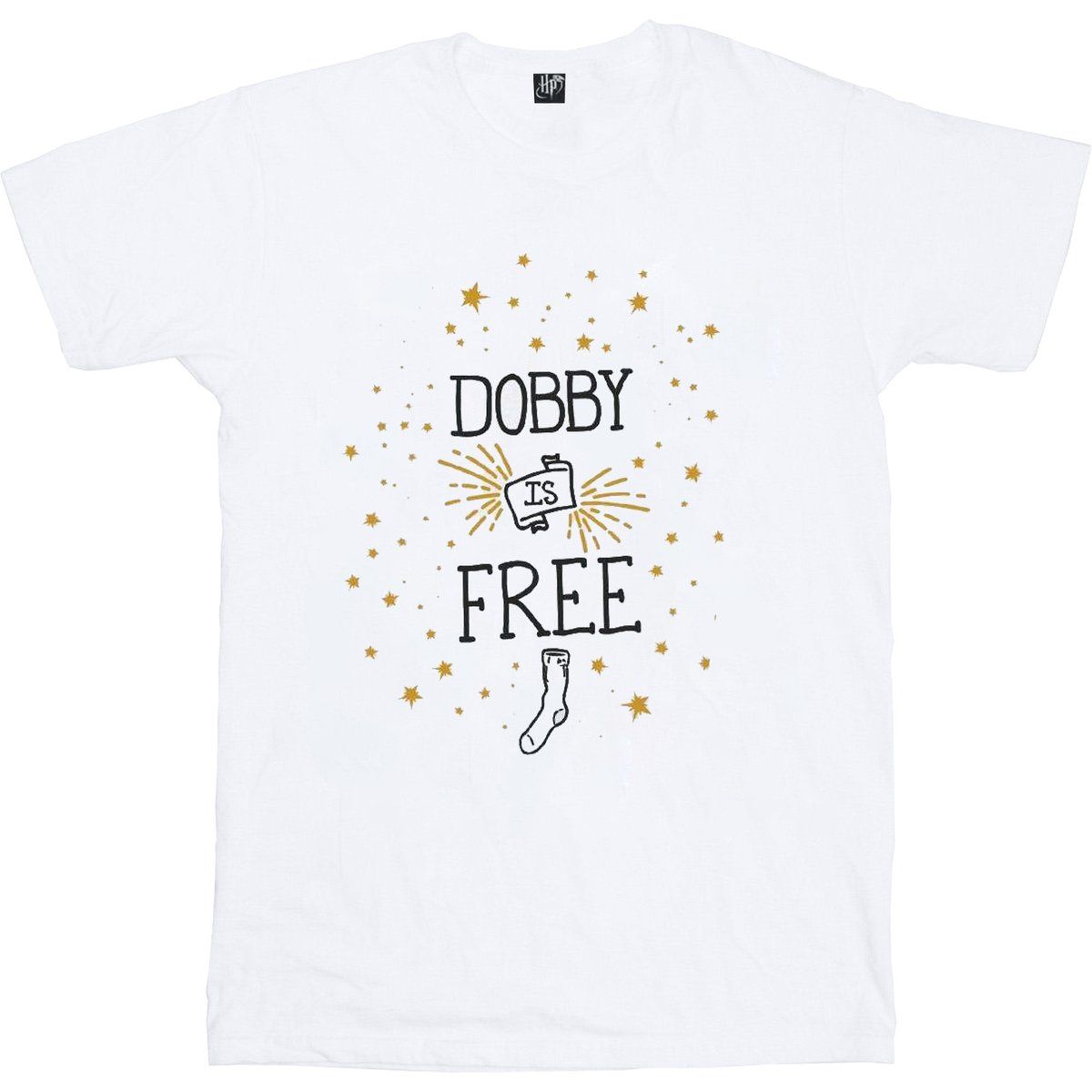 Harry Potter - "Dobby Is Free" T-Shirt für Mädchen (Weiß)