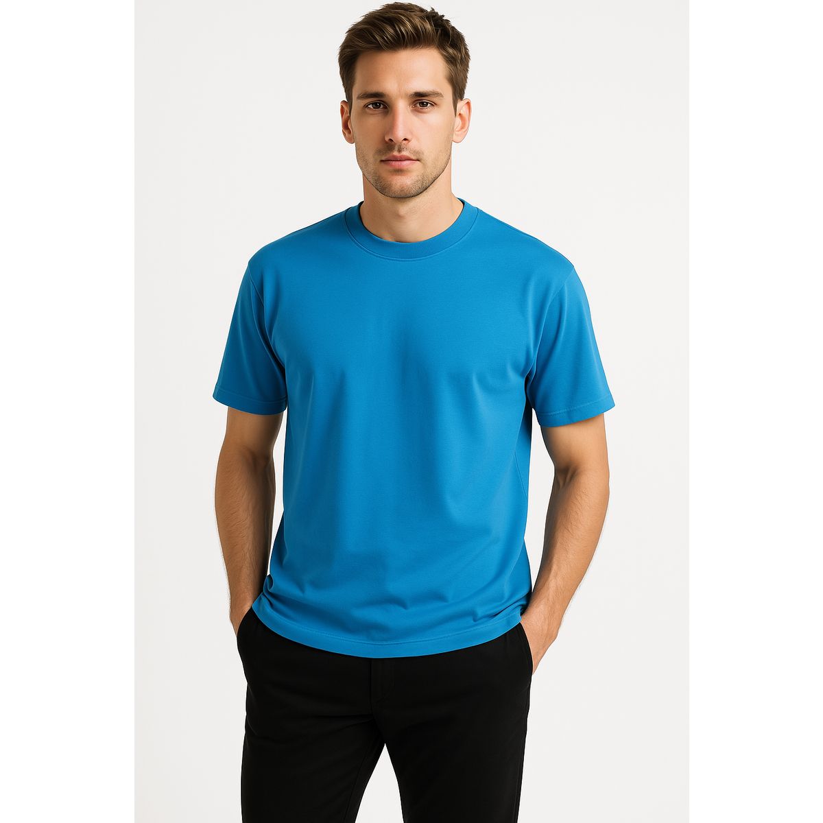 T-Shirt mit Rundhalsausschnitt und lockerer Passform