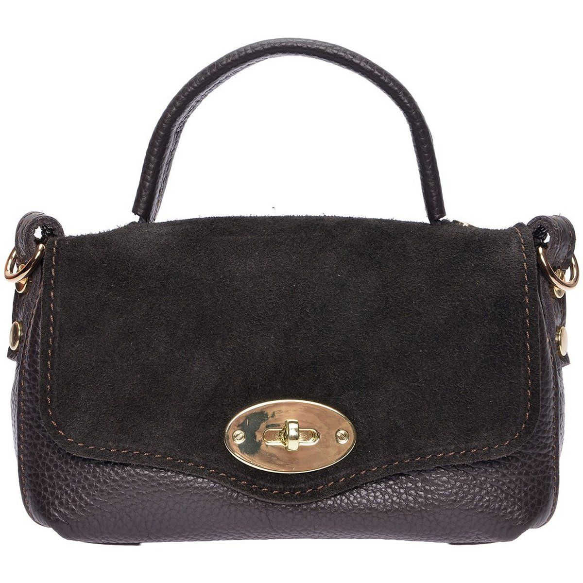 Leder Satchel Tasche mit Griff