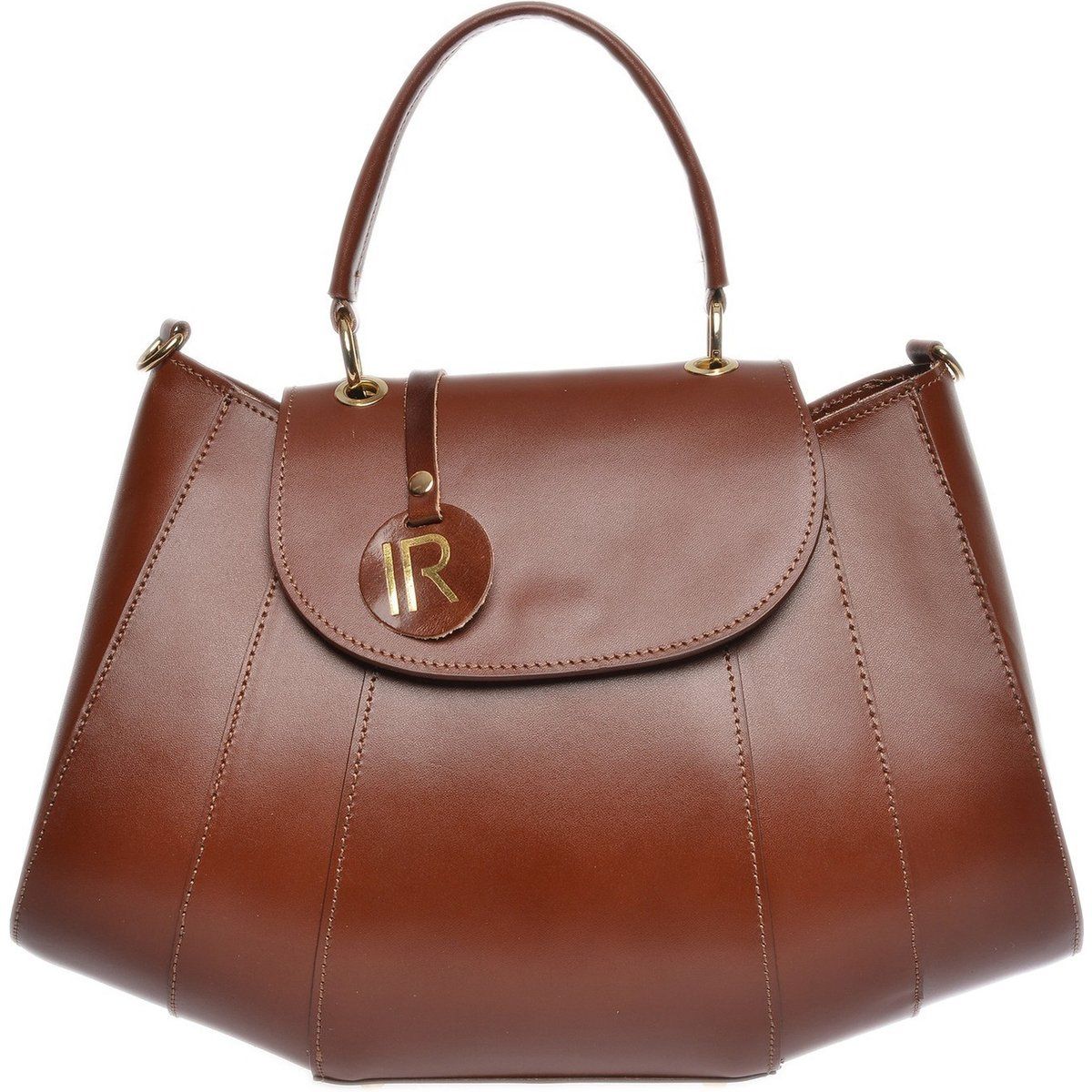 Braune Ledertasche mit Struktur