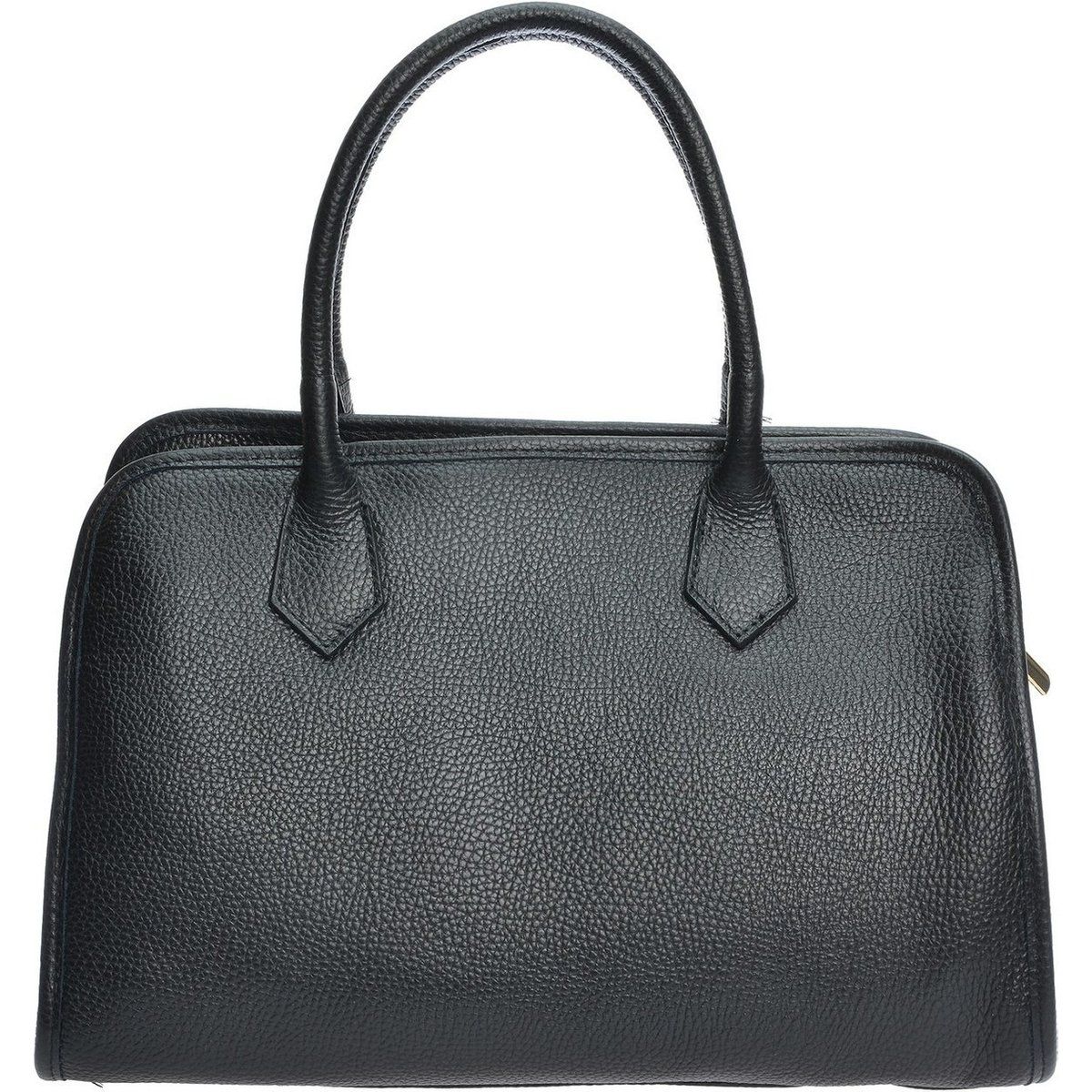 Strukturierte Handtasche aus Leder
