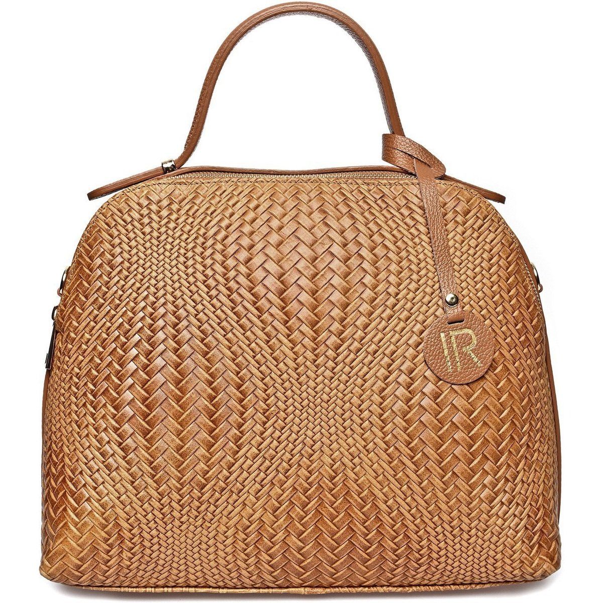 Geflochtene Leder Satchel Handtasche