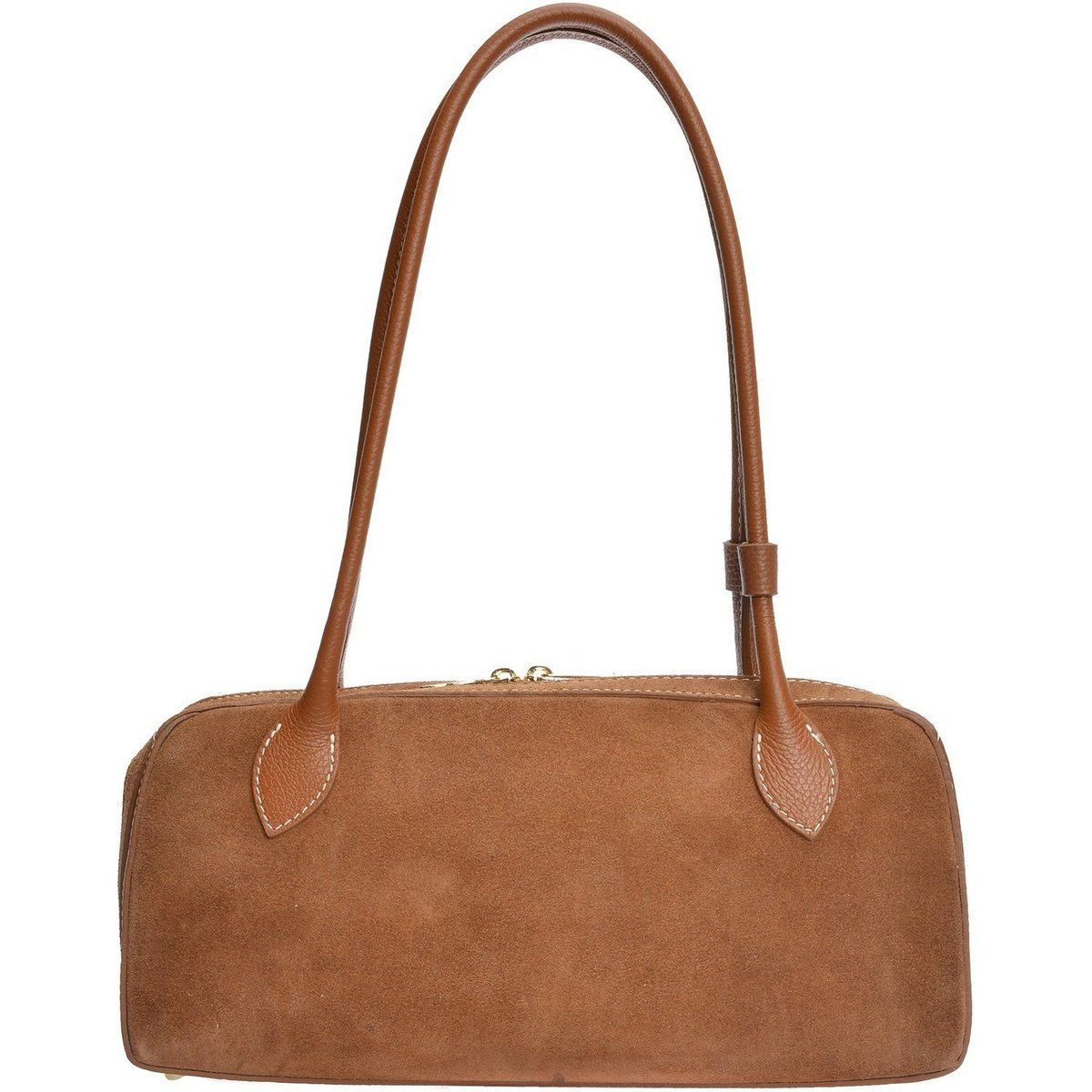 Minimalistische Wildleder Schultertasche