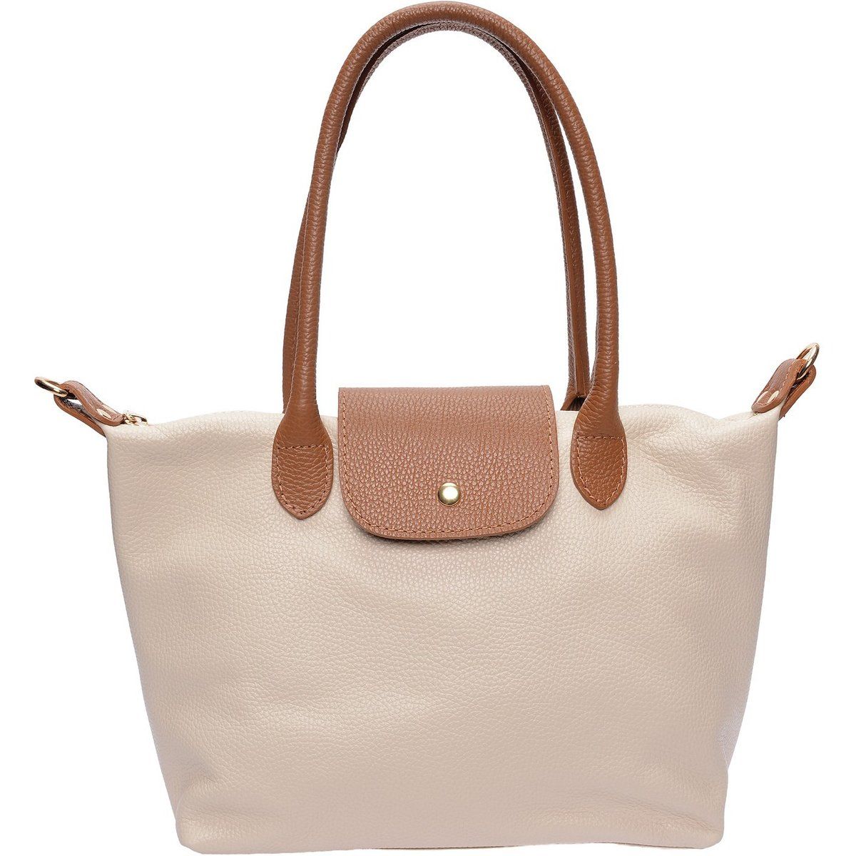 Lederhandtasche mit Henkel