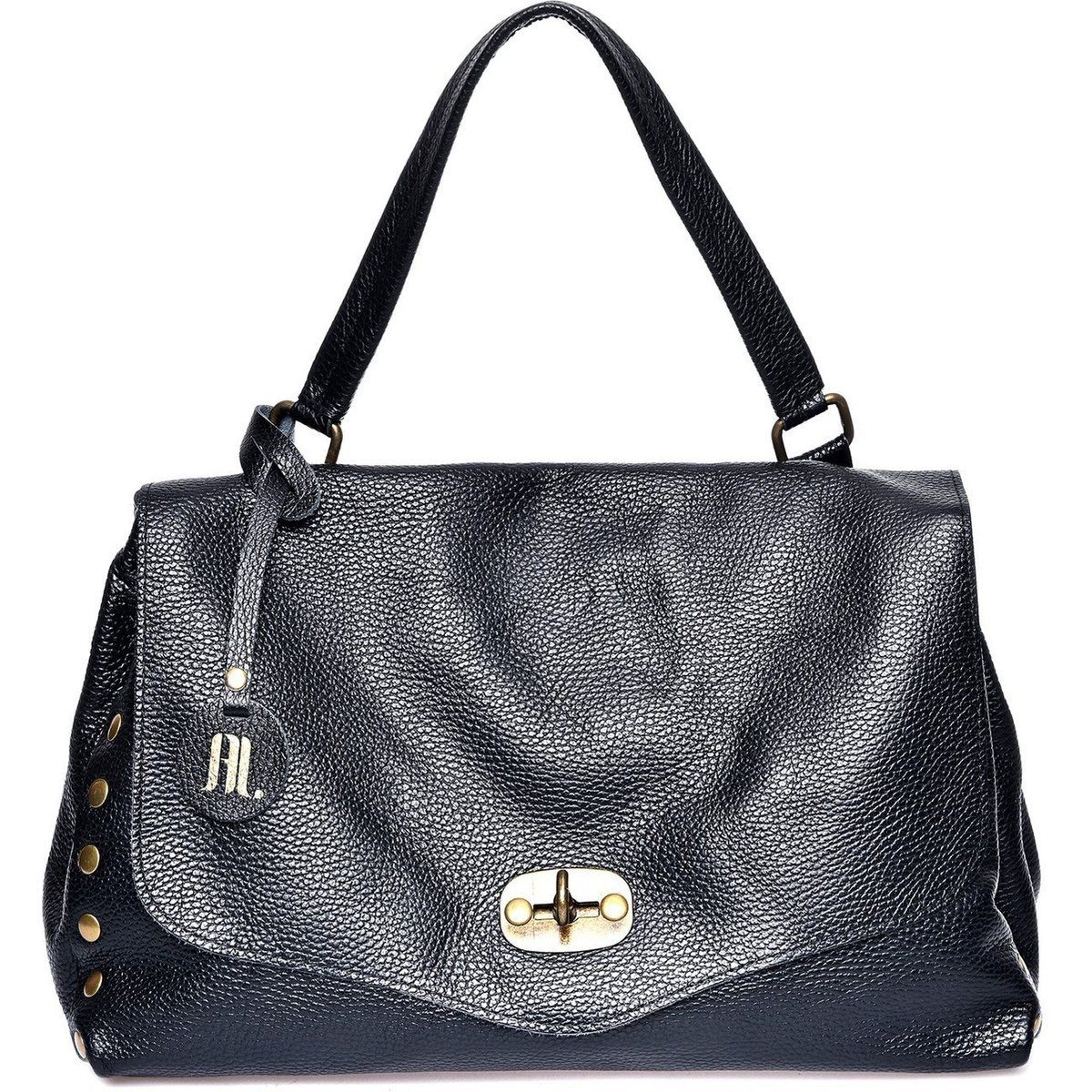 Klassische Ledertasche mit Oberem Griff