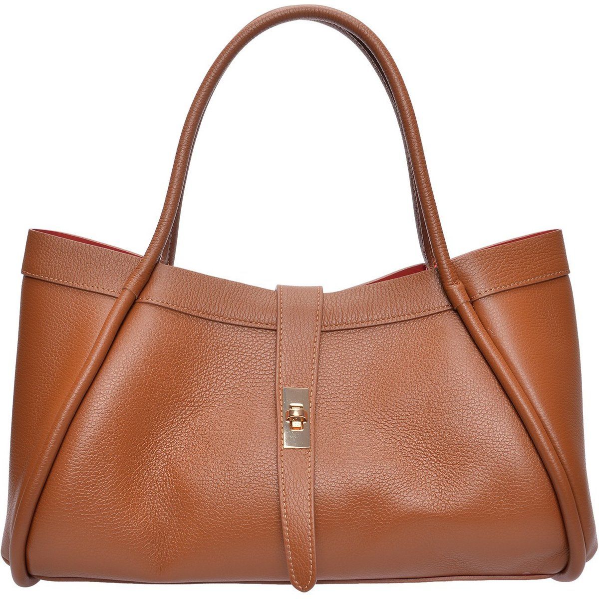 Braune Leder Handtasche