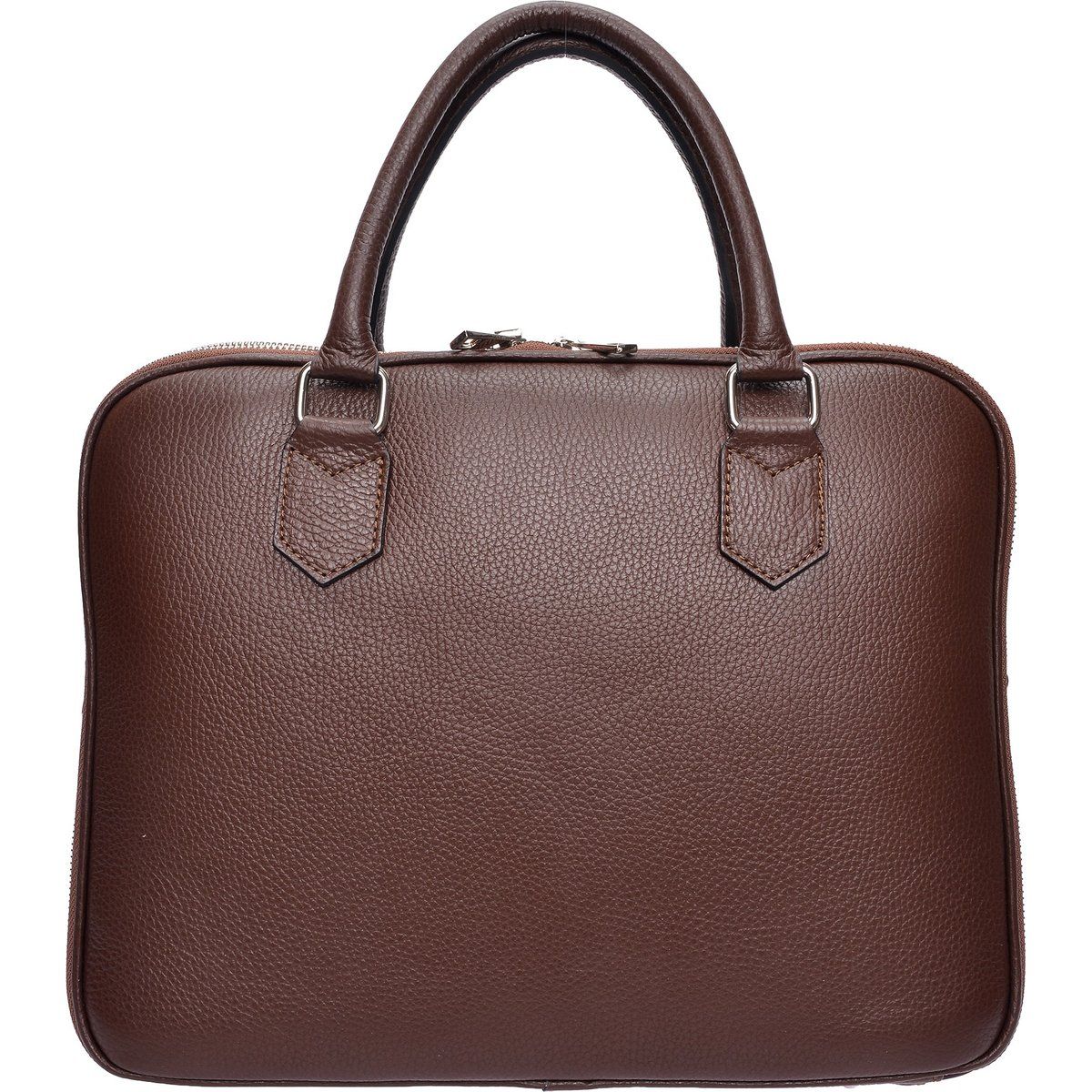 Braune Leder Laptop Aktentasche