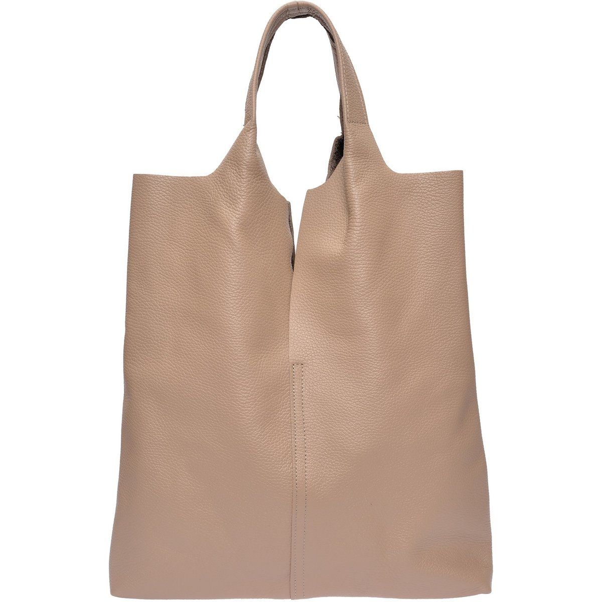 Minimalistische Ledertasche mit Henkeln