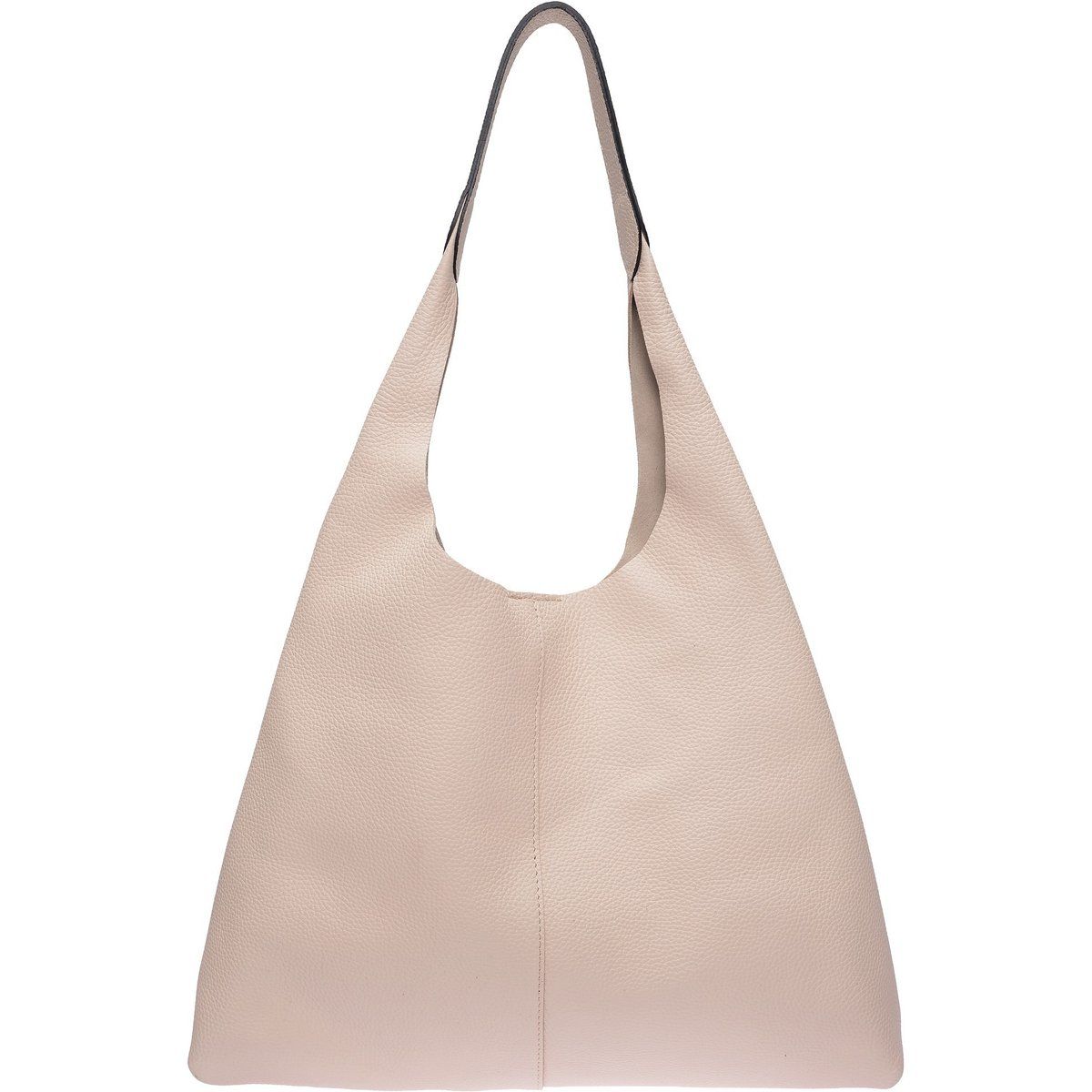 Minimalistische Leder Hobo Schultertasche