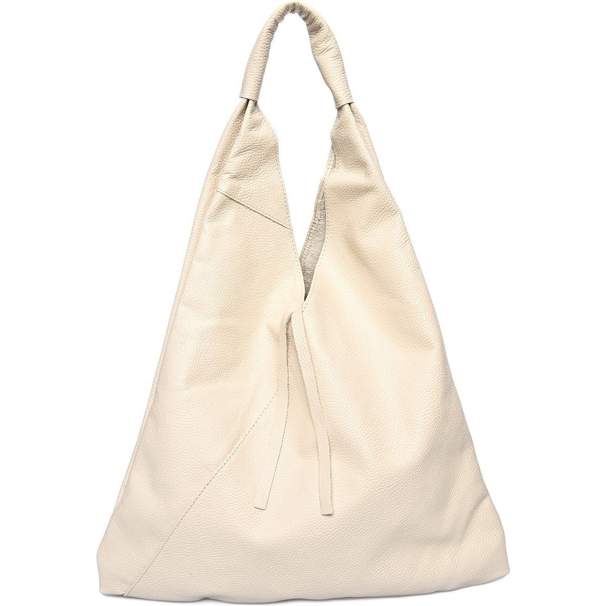 Minimalistische Shopper Tasche aus Leder