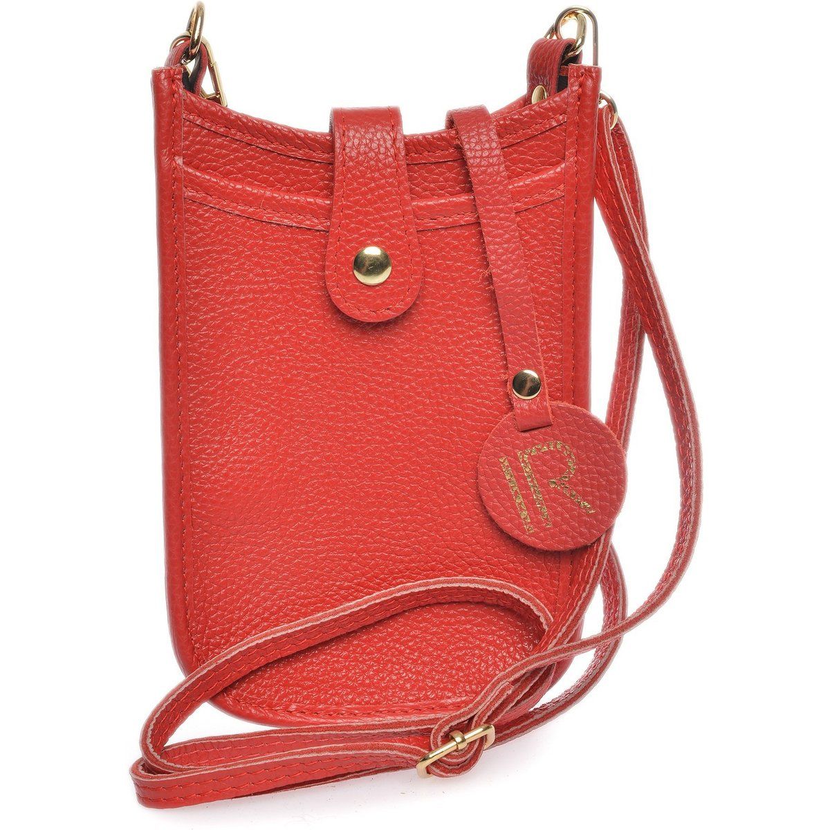 Rote Handytasche aus Leder