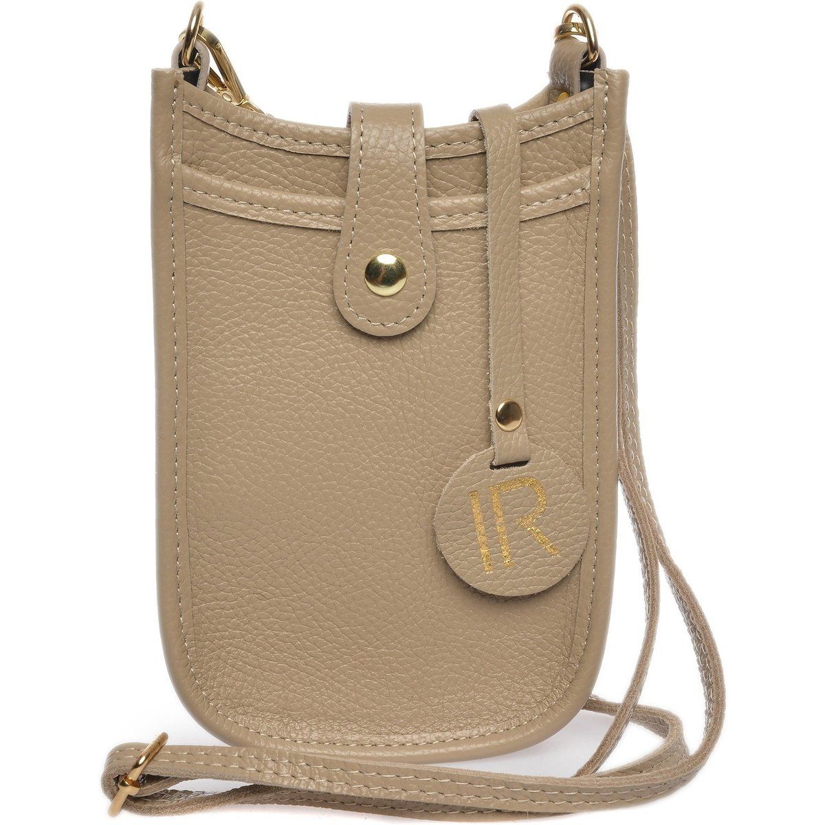 Minimalistische Handy Crossbody Tasche aus Leder