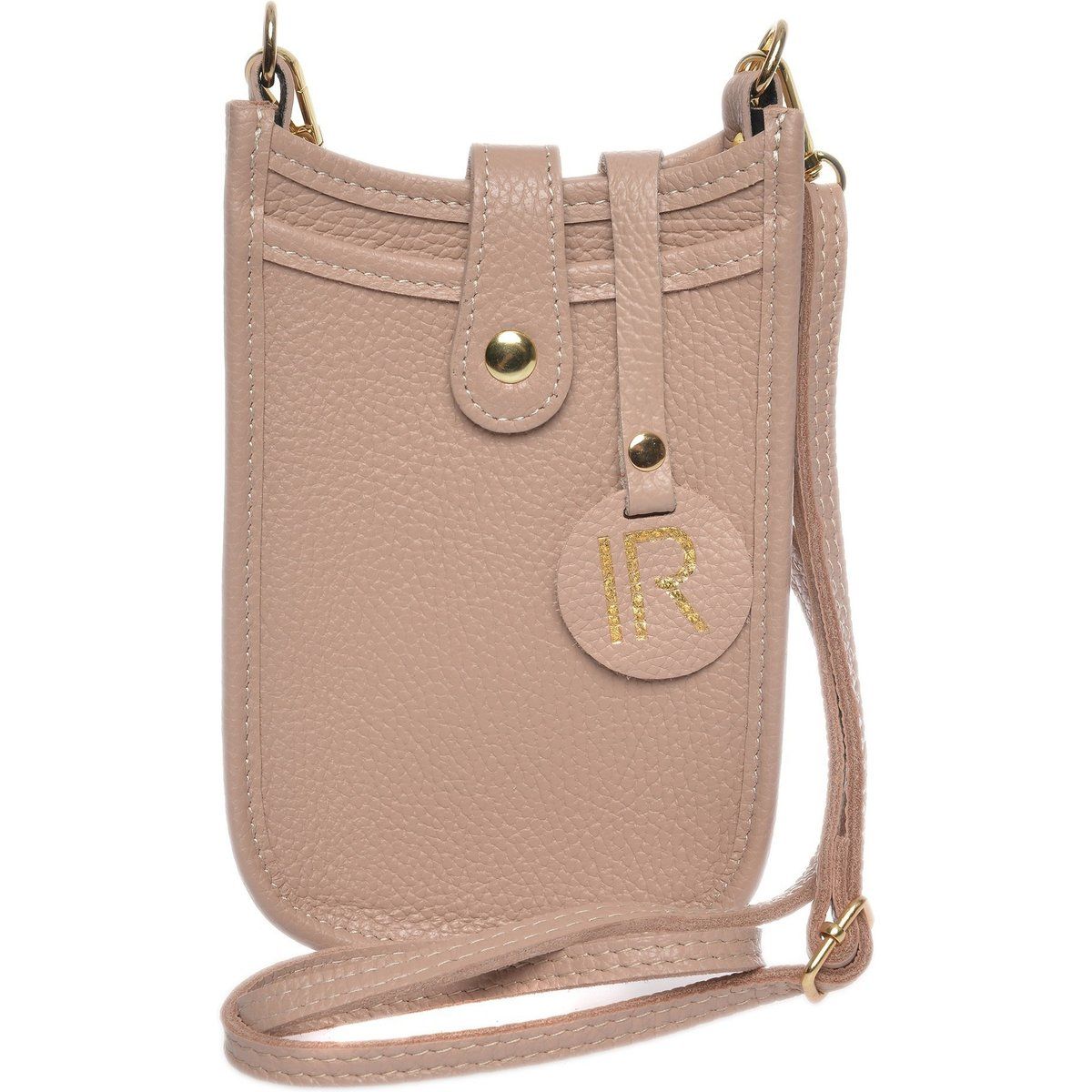 Handytasche aus genarbtem Leder