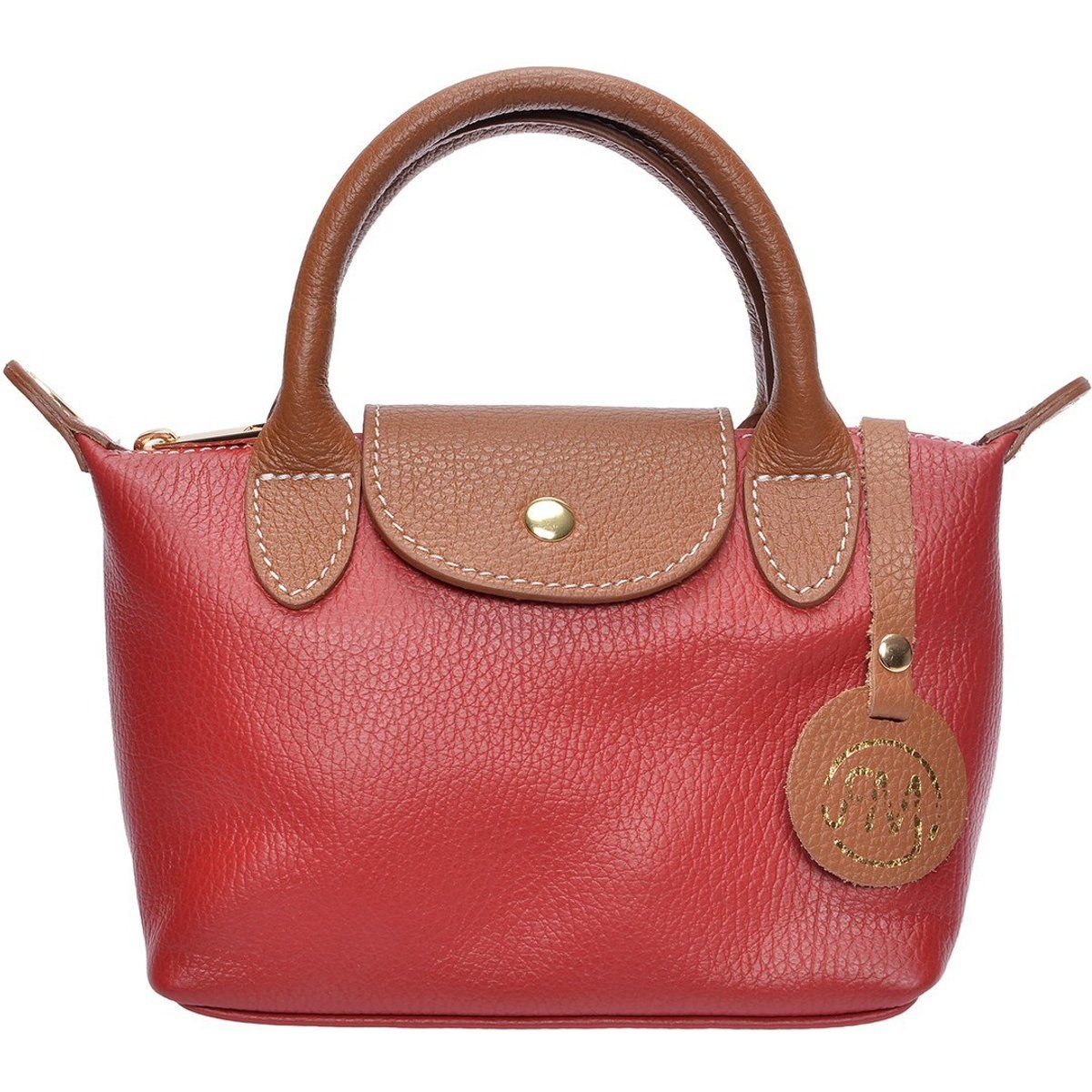 Handtasche aus Leder mit Griff oben